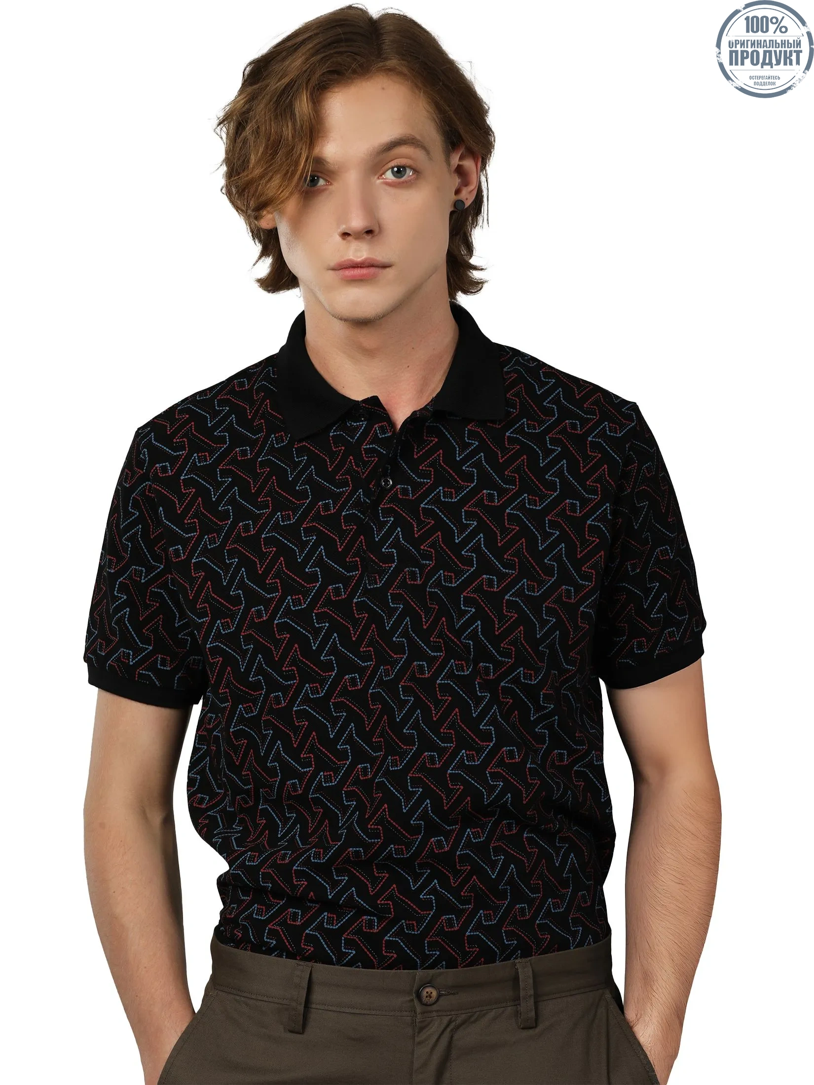 JOHN HENRY Men's Polo (Slim Fit) MERRIMENT Black JOHN HENRY Men's Polo (Slim Fit) MERRIMENT Black