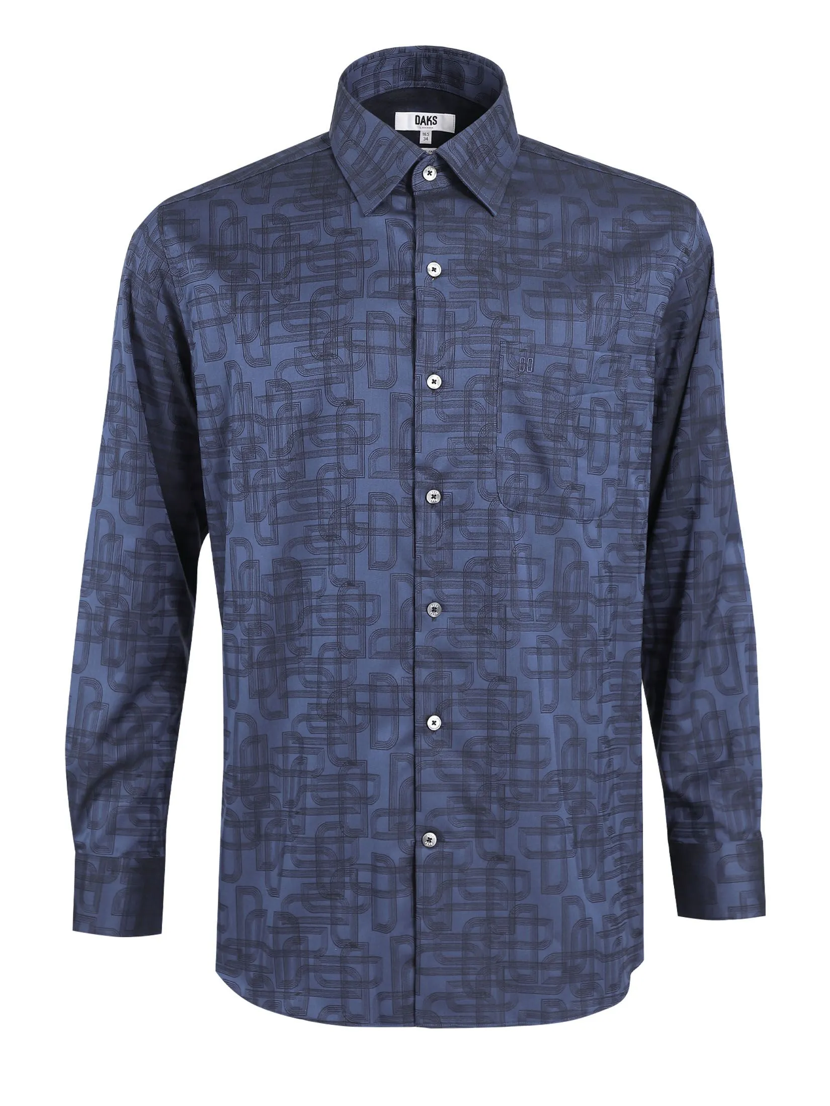 DAKS MEN Long Sleeve Shirt Smart Fit Navy DAKS MEN Long Sleeve Shirt Smart Fit Navy