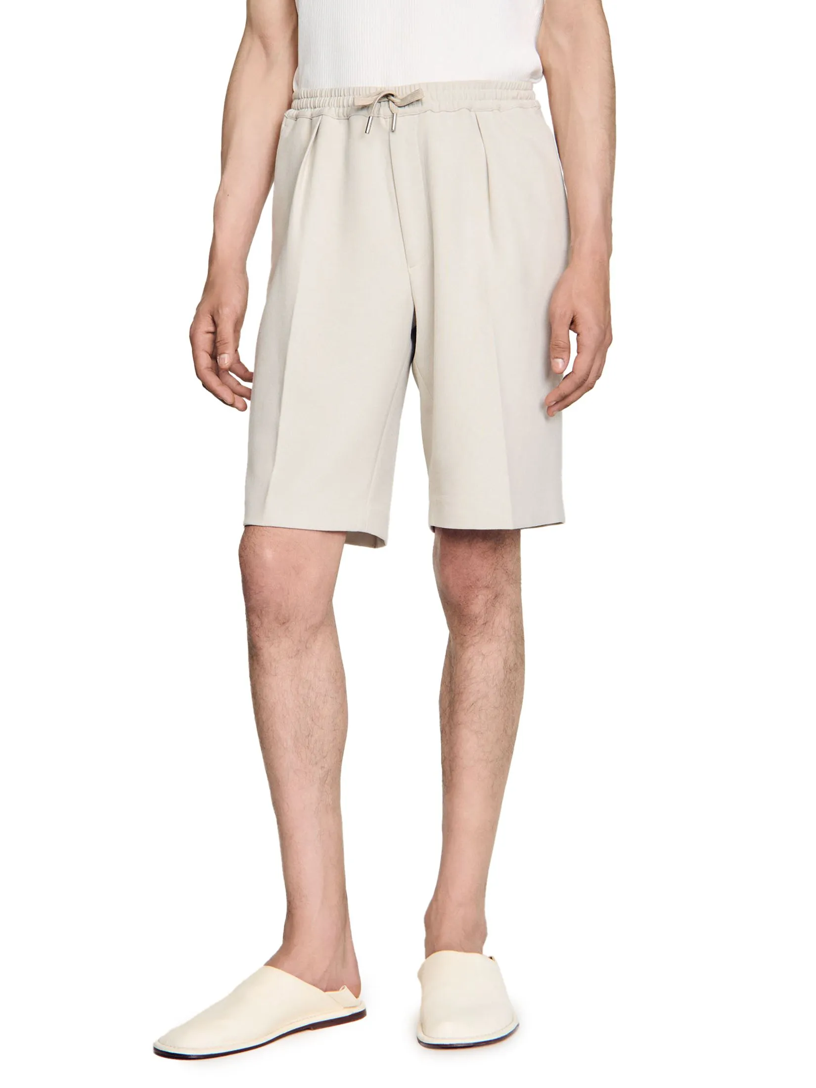 SANDRO Jersey Bermuda Shorts