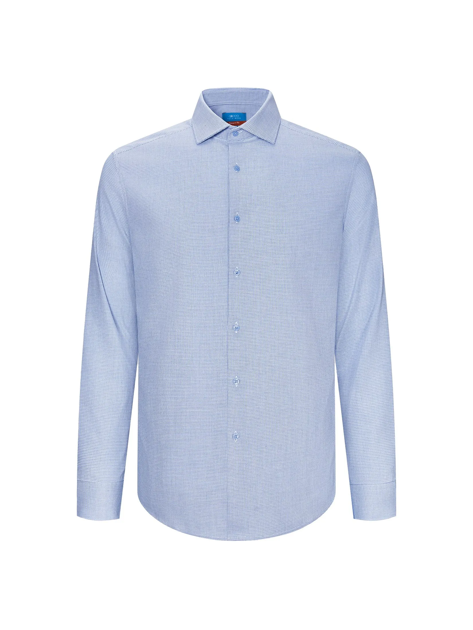 G2000 Men Clothing Non-Iron Cotton Blend Shirt  Smart Fit - Blue G2000 Men Clothing Non-Iron Cotton Blend Shirt  Smart Fit - Blue