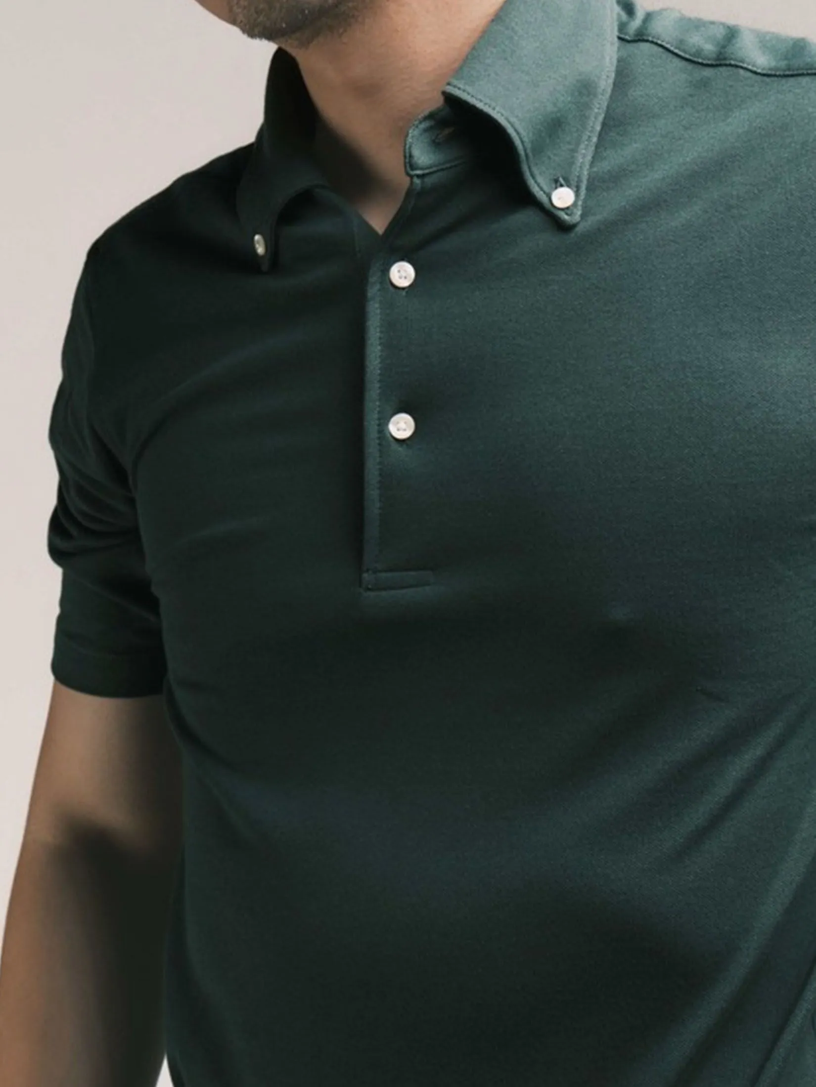 Era-won Men Polo Shirt Collection "Brother" Green Era-won Men Polo Shirt Collection "Brother" Green