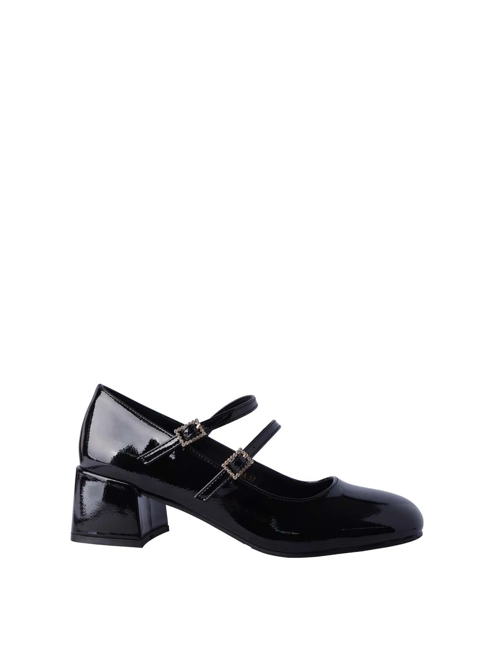VILLAINS SF FLEXIA Women's Mary-Jane Heels BLACK PATENT VILLAINS SF FLEXIA Women's Mary-Jane Heels BLACK PATENT
