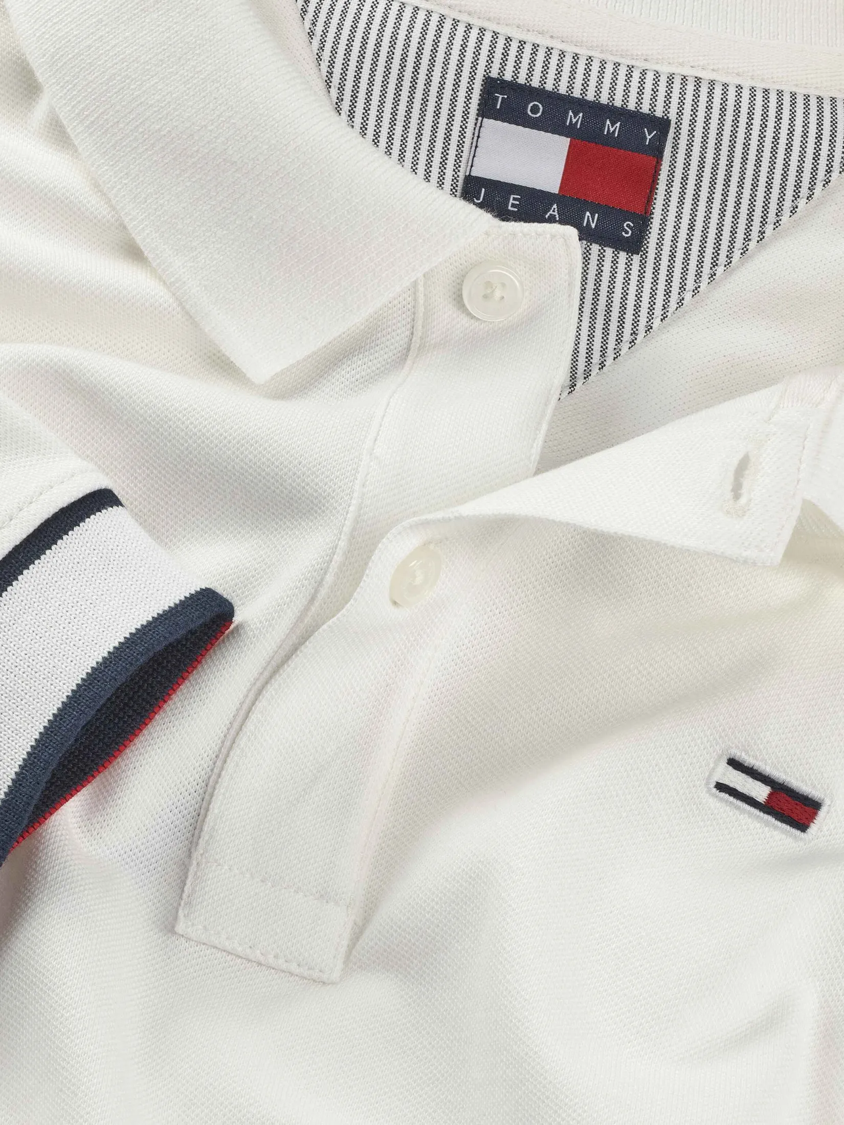 Tommy Jeans MEN POLO White Slim Fit Tommy Jeans MEN POLO White Slim Fit