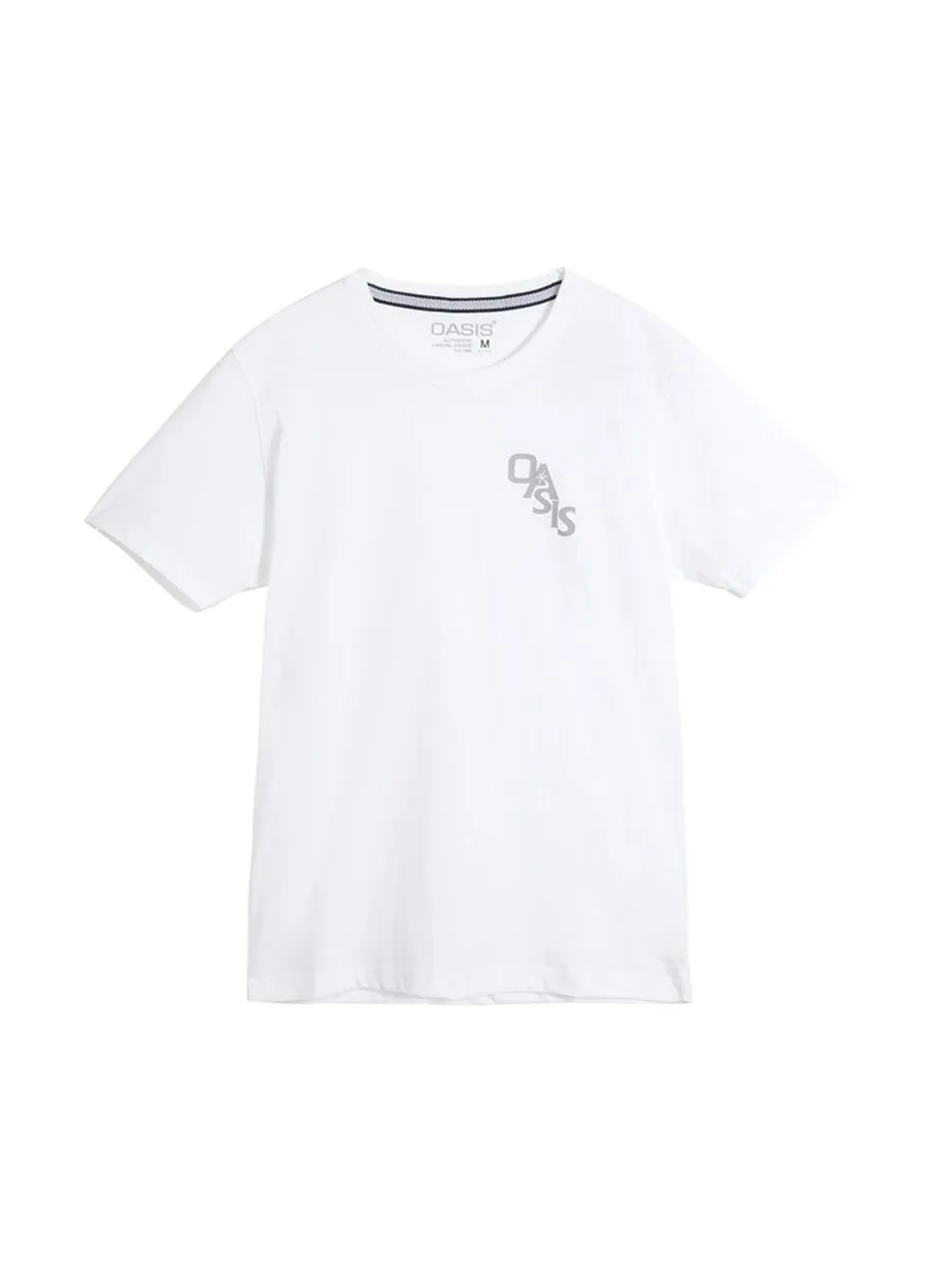 OASIS Men's short sleeve T-Shirt White OASIS Men's short sleeve T-Shirt White