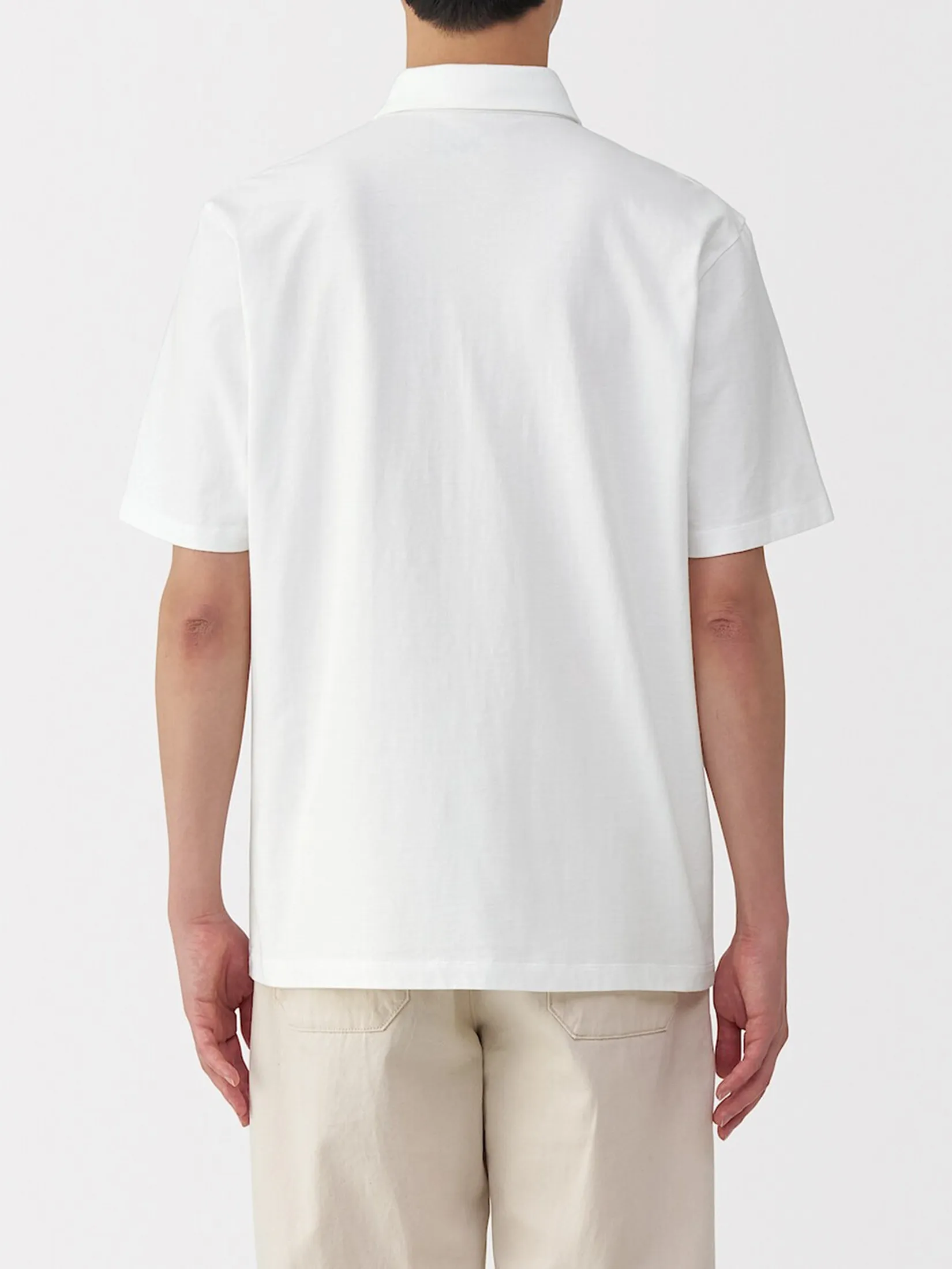 MUJI Men Polo Shirt Cool Touch Jersey MUJI Men Polo Shirt Cool Touch Jersey