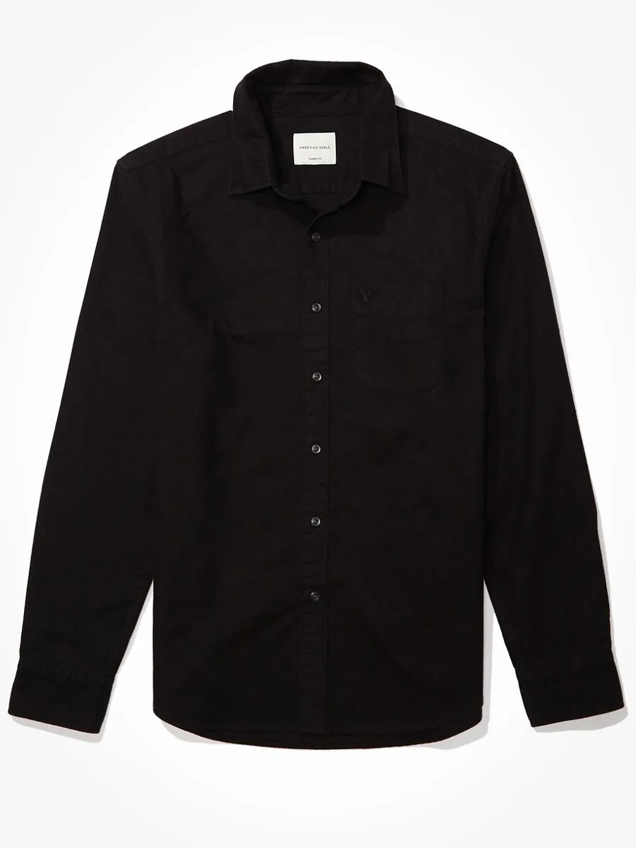 American Eagle MEN 2102 INT CF BTD PC DYE OXFORD W EAGLE 001 BLACK American Eagle MEN 2102 INT CF BTD PC DYE OXFORD W EAGLE 001 BLACK