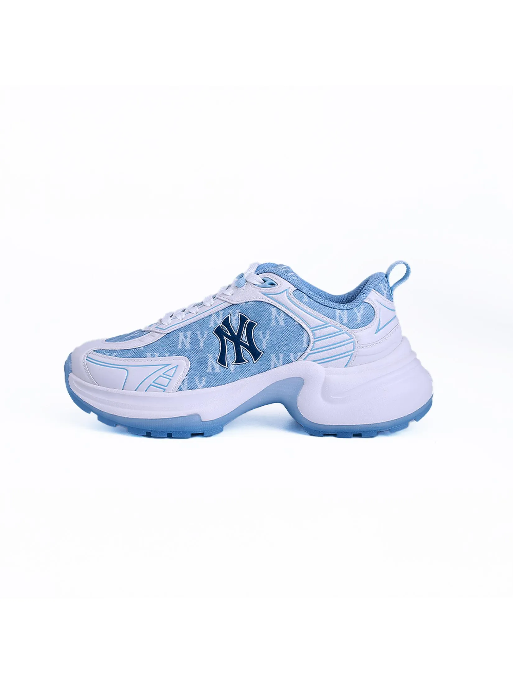 MLB Sneakers Unisex Xlg Chunky Denim Monogram Model 3ASHW065N 50BLS Blue MLB Sneakers Unisex Xlg Chunky Denim Monogram Model 3ASHW065N 50BLS Blue