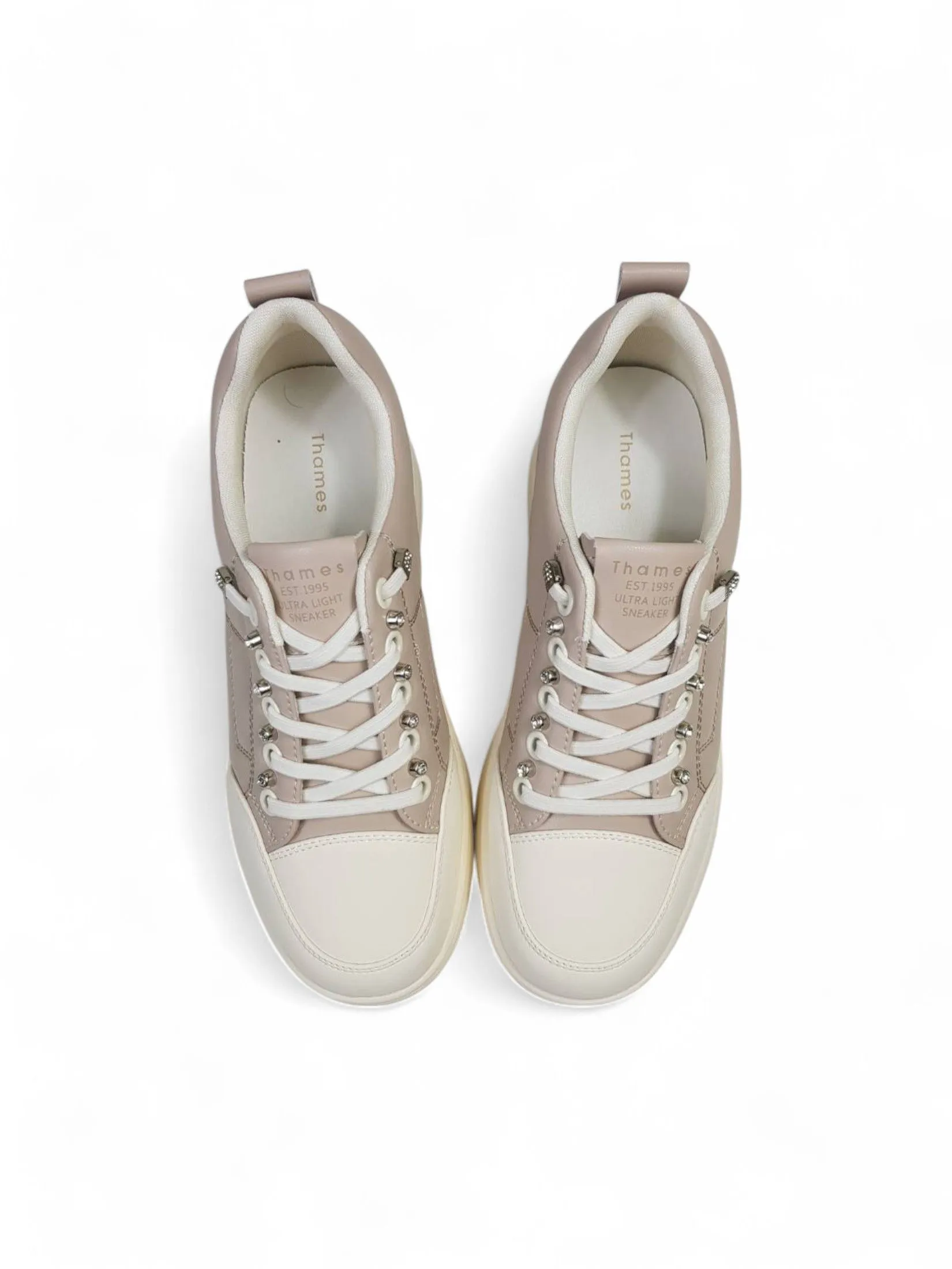 THAMES Women Sneakers Height 1.5 Inch Pink THAMES Women Sneakers Height 1.5 Inch Pink
