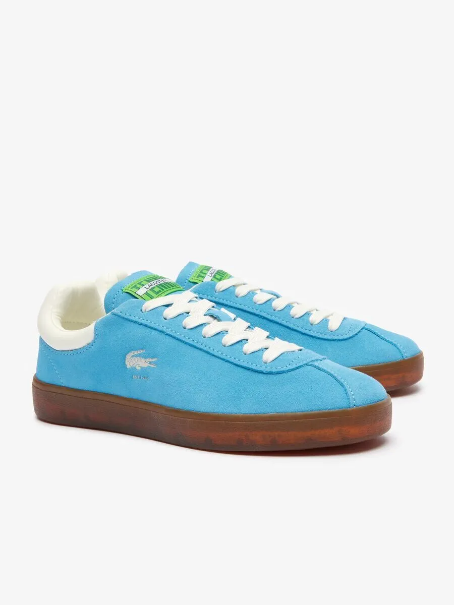 LACOSTE Blue Women’s Baseshot Suede Trainers LACOSTE Blue Women’s Baseshot Suede Trainers