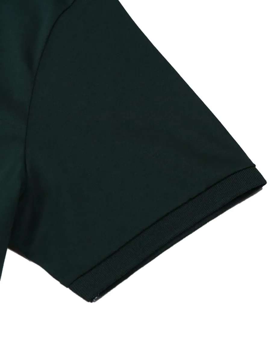 GIORDANO Men's short sleeve polo shirt interlock fabric Red Green GIORDANO Men's short sleeve polo shirt interlock fabric Red Green
