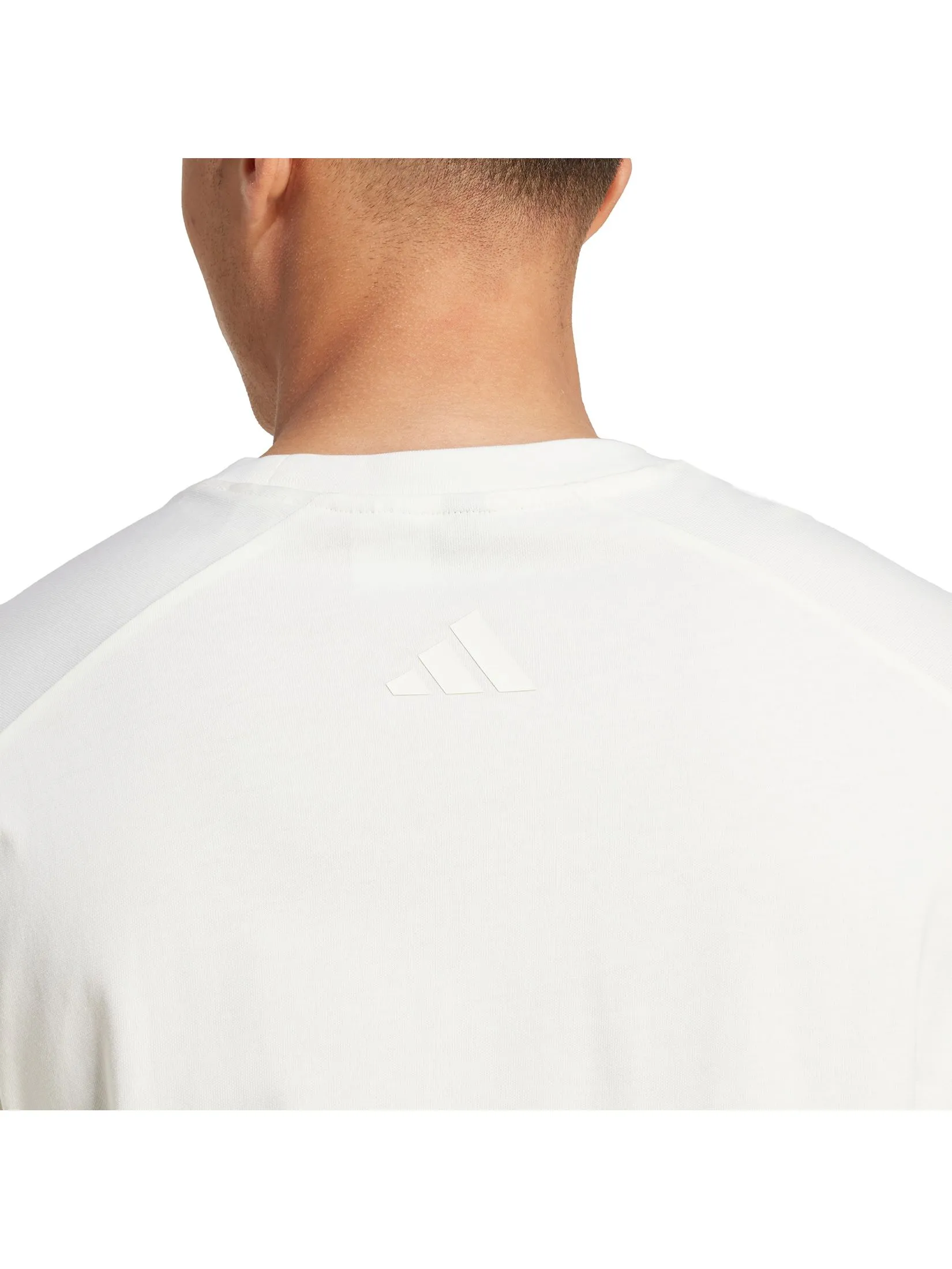 ADIDAS Men T-Shirt Graphic Dog Sock Patch Ivory ADIDAS Men T-Shirt Graphic Dog Sock Patch Ivory