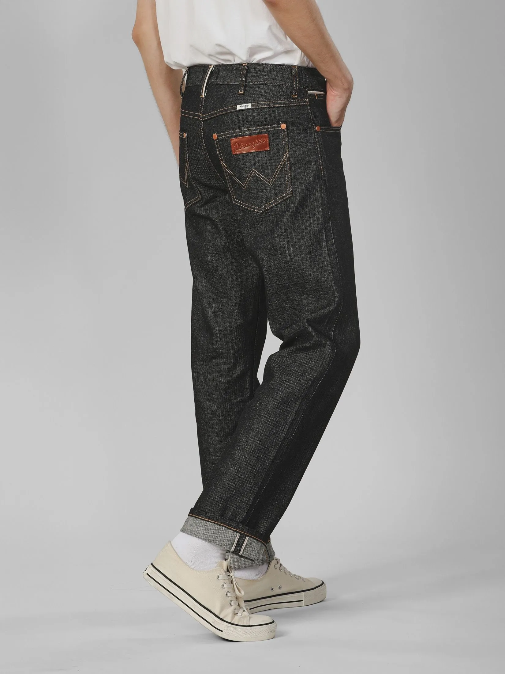 WRANGLER Men's Jeans (Red Selvedge) Casey Jones Collection Mid MWZ Fit Raw Denim WRANGLER Men's Jeans (Red Selvedge) Casey Jones Collection Mid MWZ Fit Raw Denim