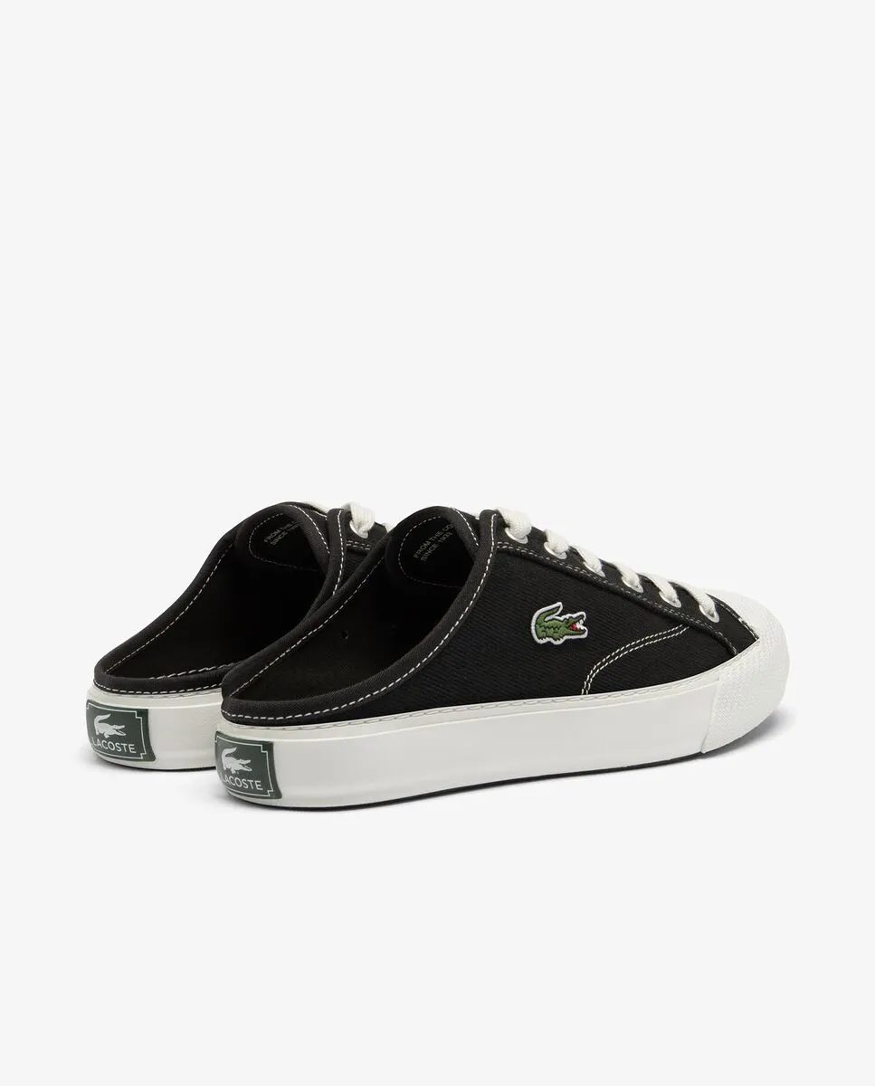 LACOSTE Women’s Backcourt Mules Black LACOSTE Women’s Backcourt Mules Black