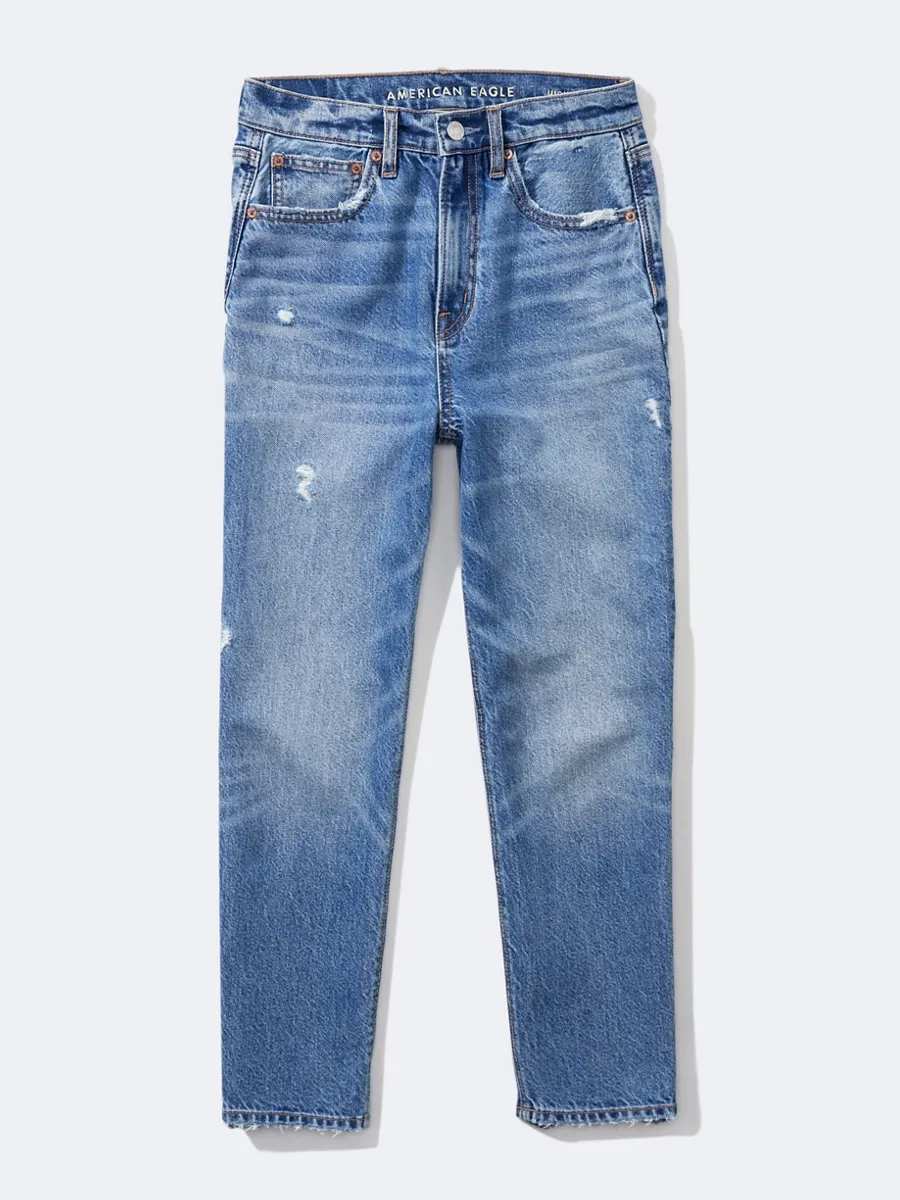 American Eagle HIGHEST RISE 90S BOYFRIEND CROP JEANS 489 MEDIUM VINTAGE WASH American Eagle HIGHEST RISE 90S BOYFRIEND CROP JEANS 489 MEDIUM VINTAGE WASH