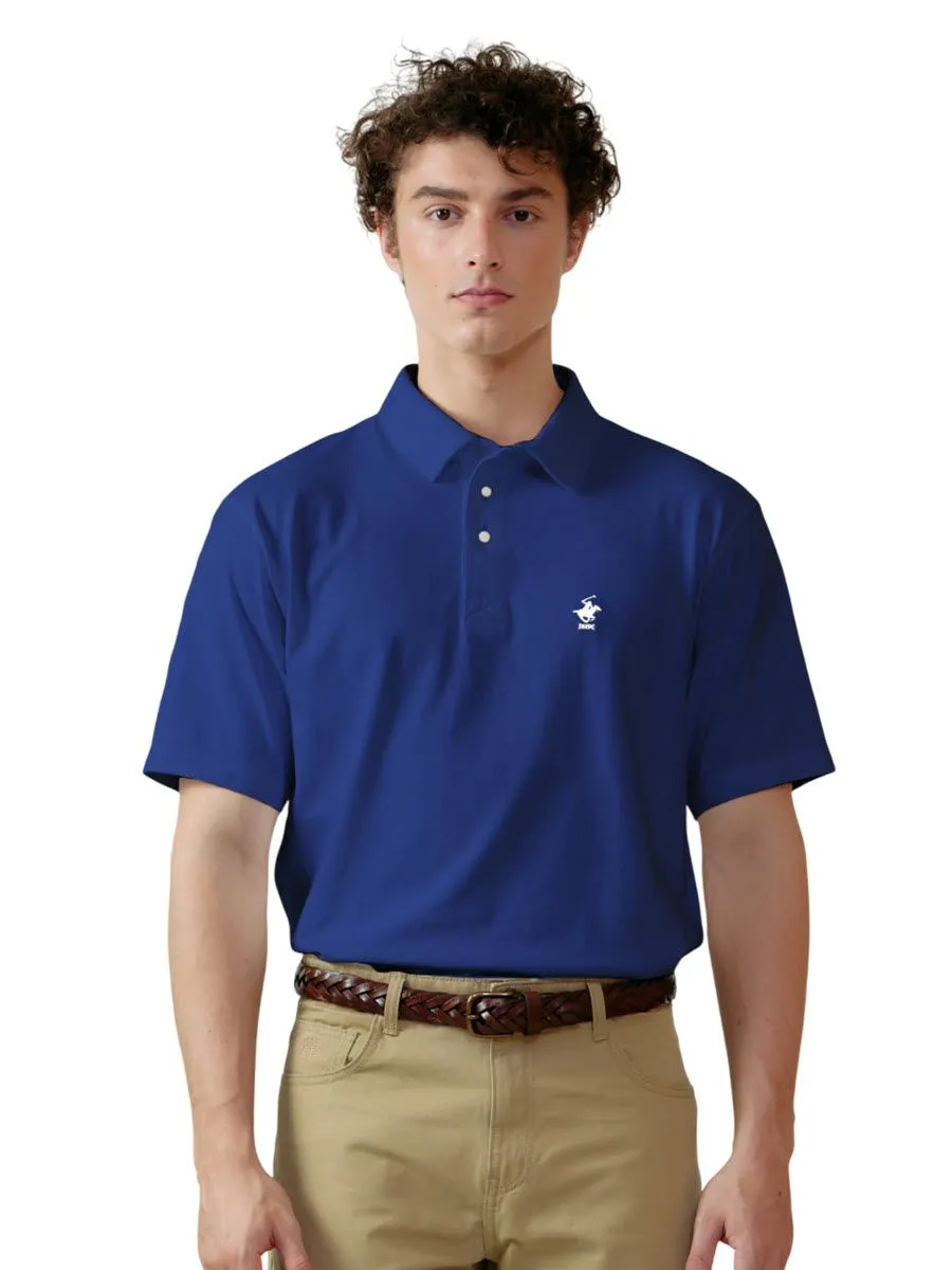 BEVERLY HILLS POLO CLUB Blue Men Polo Shirts Model BN2C105 BEVERLY HILLS POLO CLUB Blue Men Polo Shirts Model BN2C105
