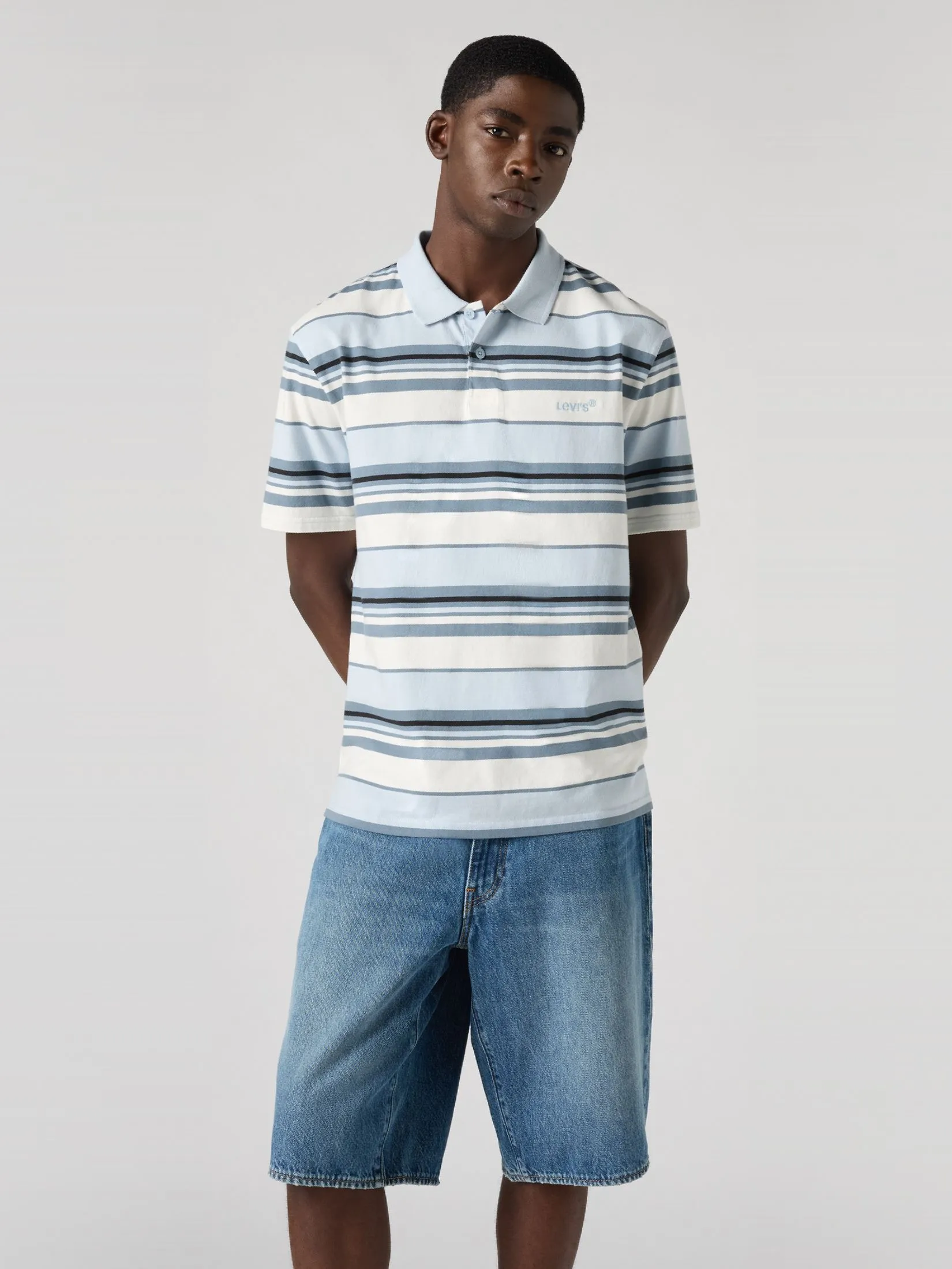LEVI'S Men's Authentic Polo Blue LEVI'S Men's Authentic Polo Blue