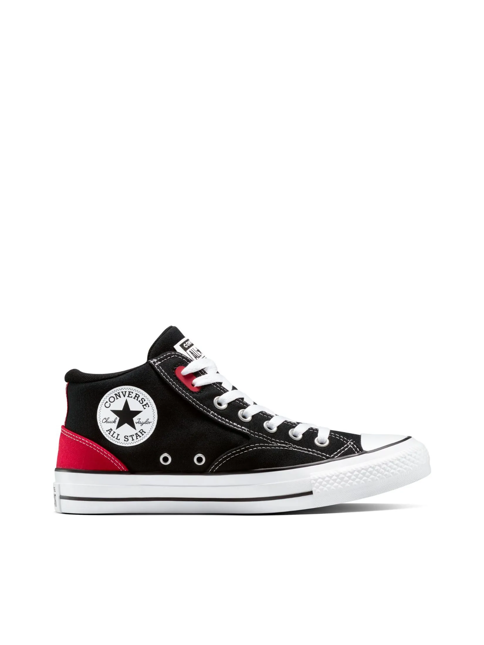 CONVERSE Men Sneakers CTAS Malden Street Seasonal Color Mid Black/Red CONVERSE Men Sneakers CTAS Malden Street Seasonal Color Mid Black/Red