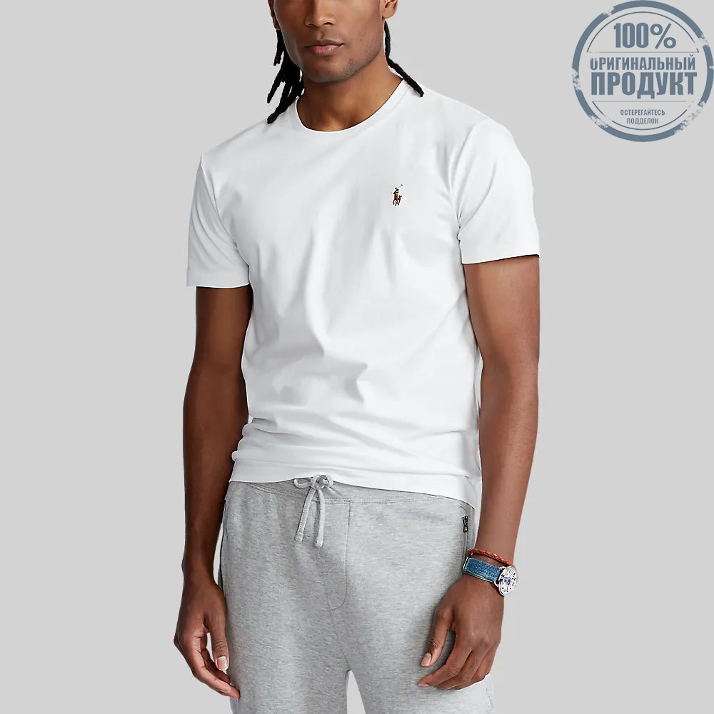 POLO RALPH LAUREN Polo Ralph Lauren TEE-Custom Slim Fit Soft Cotton T-Shirt MNPOTSH1N820100 100 WHITE POLO RALPH LAUREN Polo Ralph Lauren TEE-Custom Slim Fit Soft Cotton T-Shirt MNPOTSH1N820100 100 WHITE