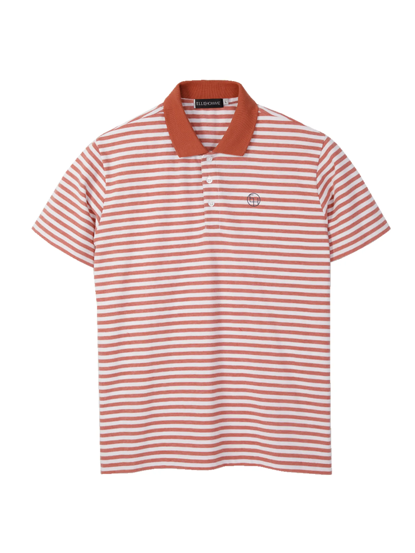 ELLE HOMME Men's short sleeved polo shirt W8K910 - Orange ELLE HOMME Men's short sleeved polo shirt W8K910 - Orange