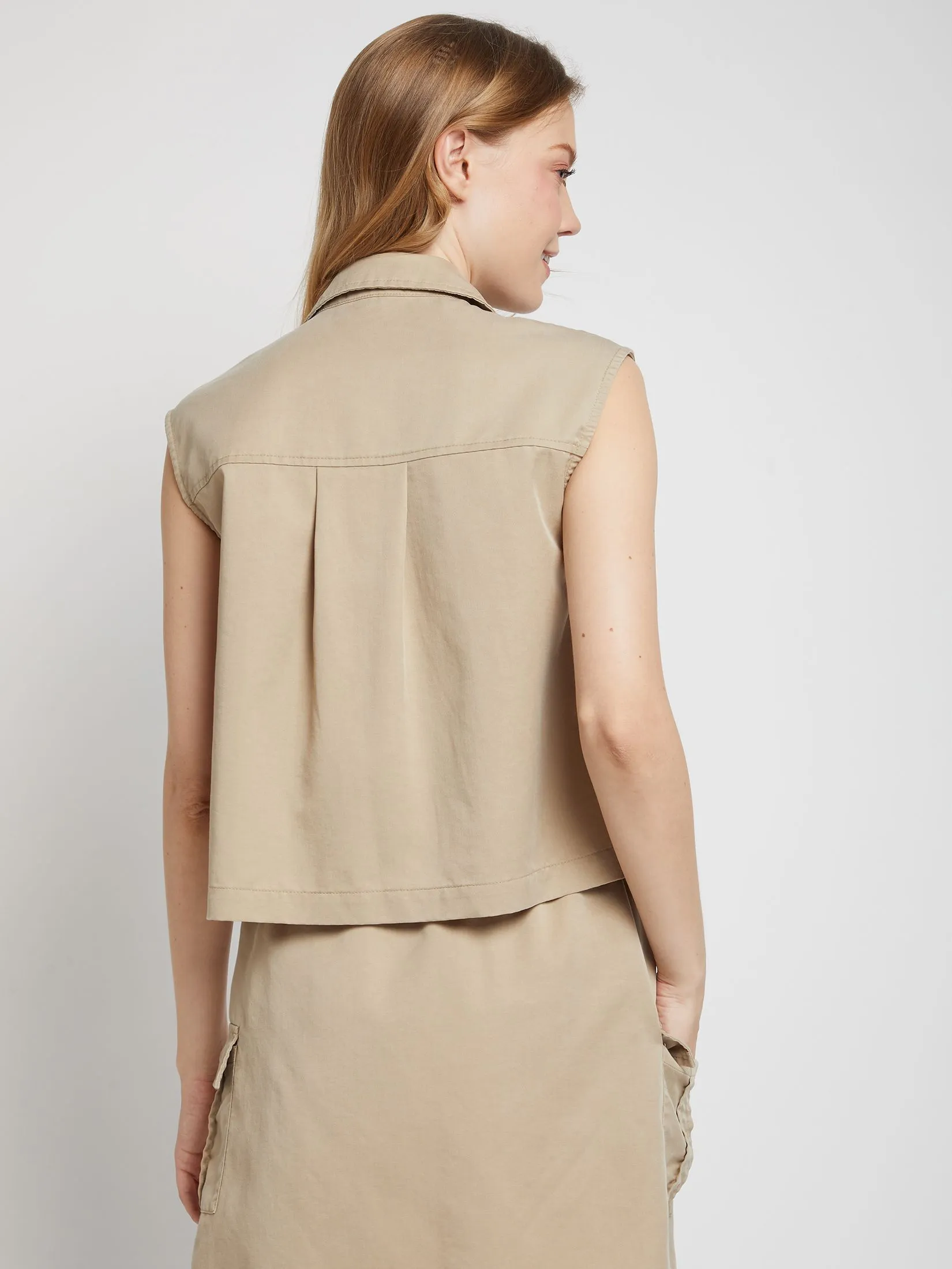 DEFRY 01 Women Blouses Collar Neck Sleeveless DEFRY 01 Women Blouses Collar Neck Sleeveless