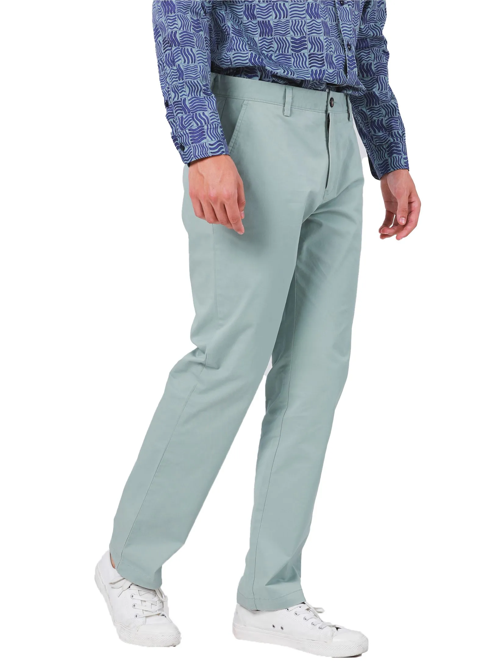 JOHN HENRY Men's Pants (Regular Fit) REJUVENATE VACATION Green JOHN HENRY Men's Pants (Regular Fit) REJUVENATE VACATION Green