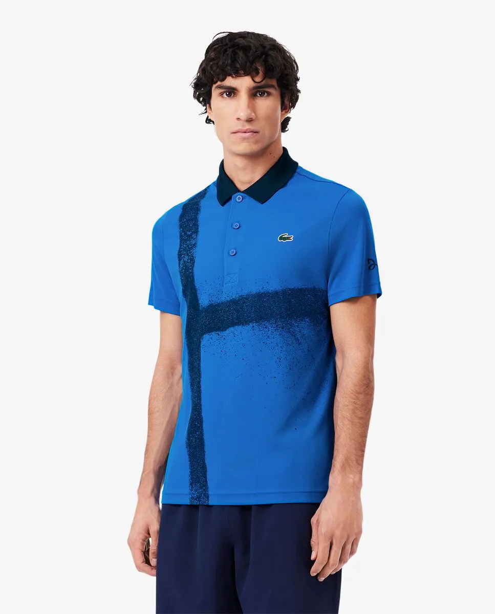 LACOSTE Lacoste Tennis x Novak Djokovic Polo Shirt Blue LACOSTE Lacoste Tennis x Novak Djokovic Polo Shirt Blue
