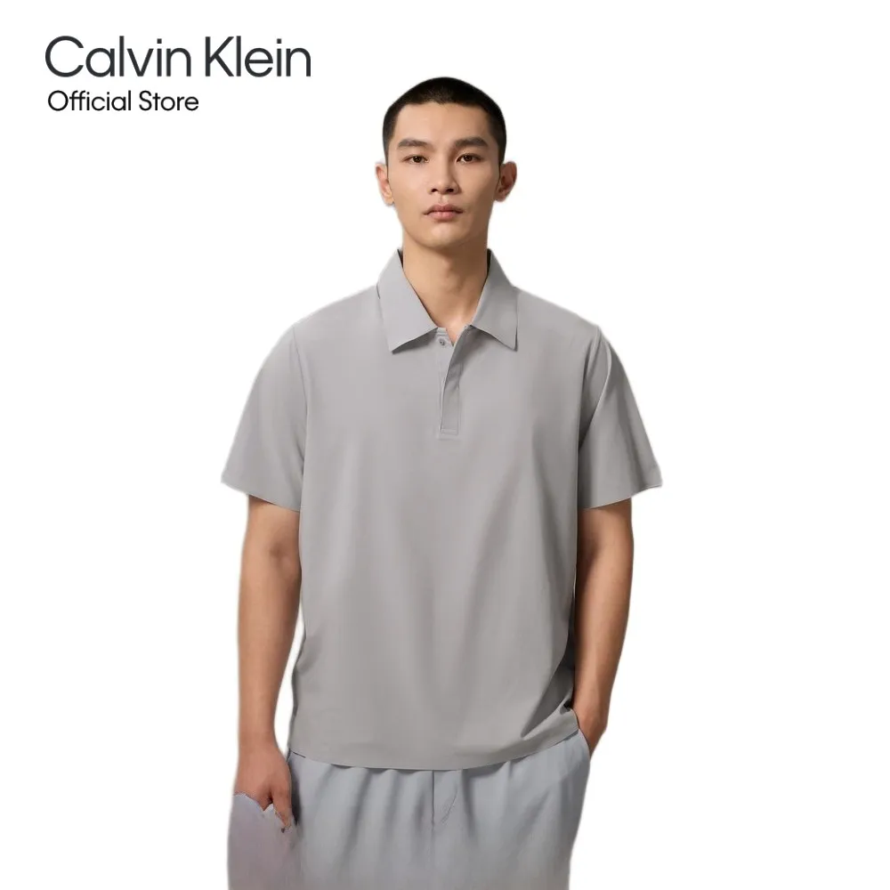 CALVIN KLEIN Men s Regular Fit Polos Light Grey CALVIN KLEIN Men s Regular Fit Polos Light Grey
