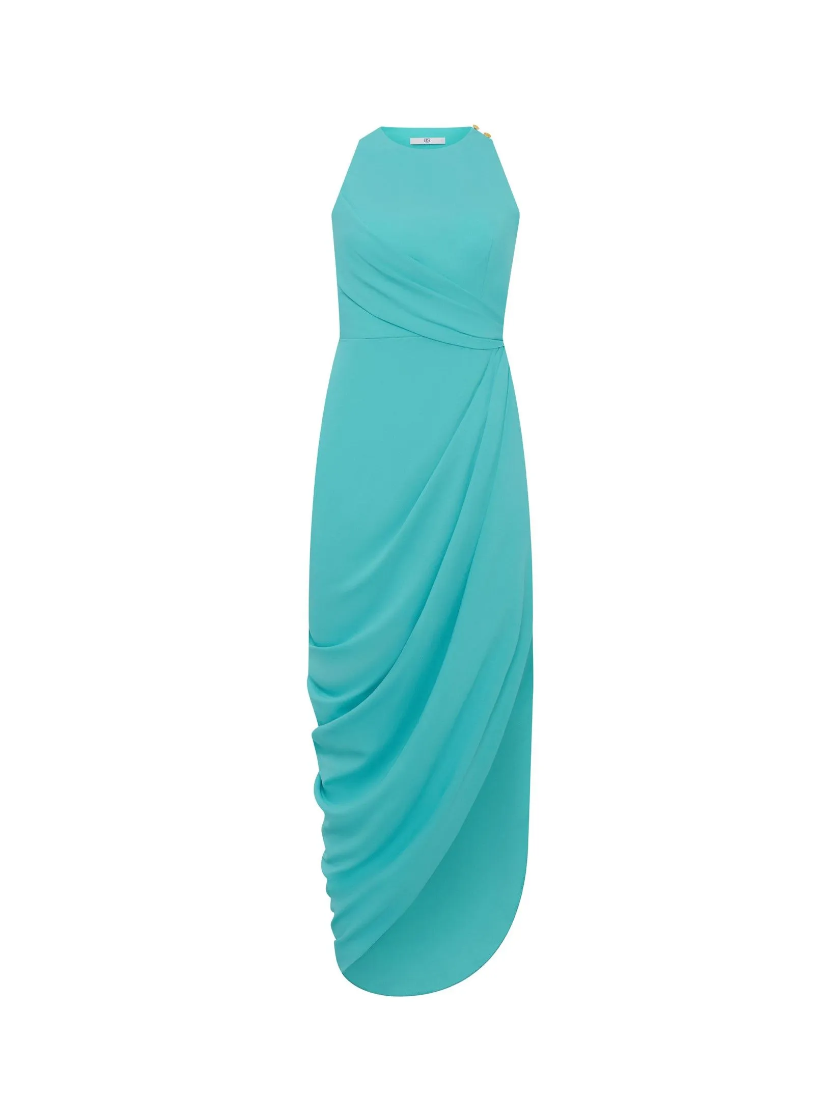 ASV (AW24) Ashly Draped Women Dress Blue ASV (AW24) Ashly Draped Women Dress Blue