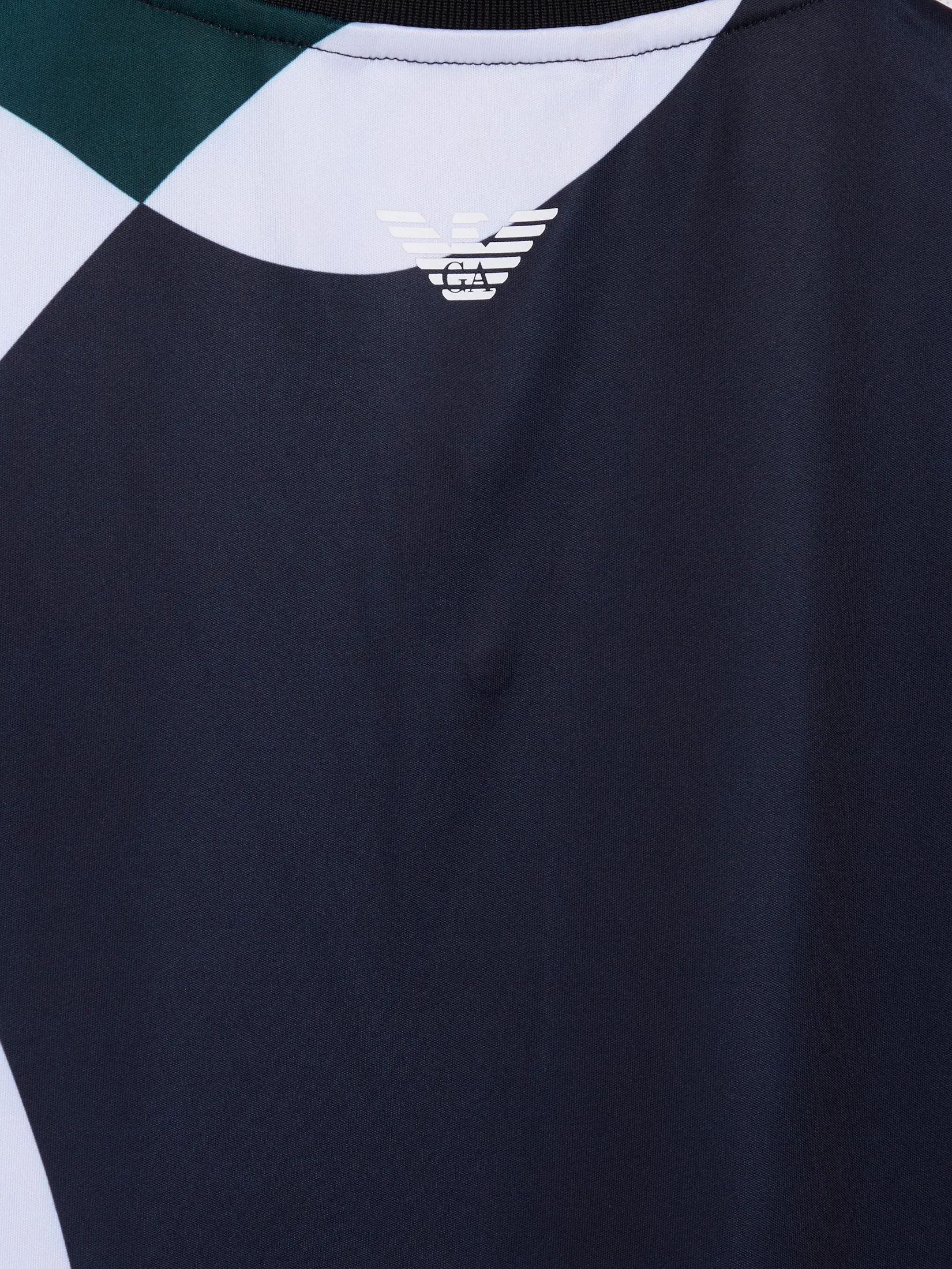 EA7 Men Polo Shirt Short Sleeves FW25 FB170 Fancy Blue Dinamico EA7 Men Polo Shirt Short Sleeves FW25 FB170 Fancy Blue Dinamico