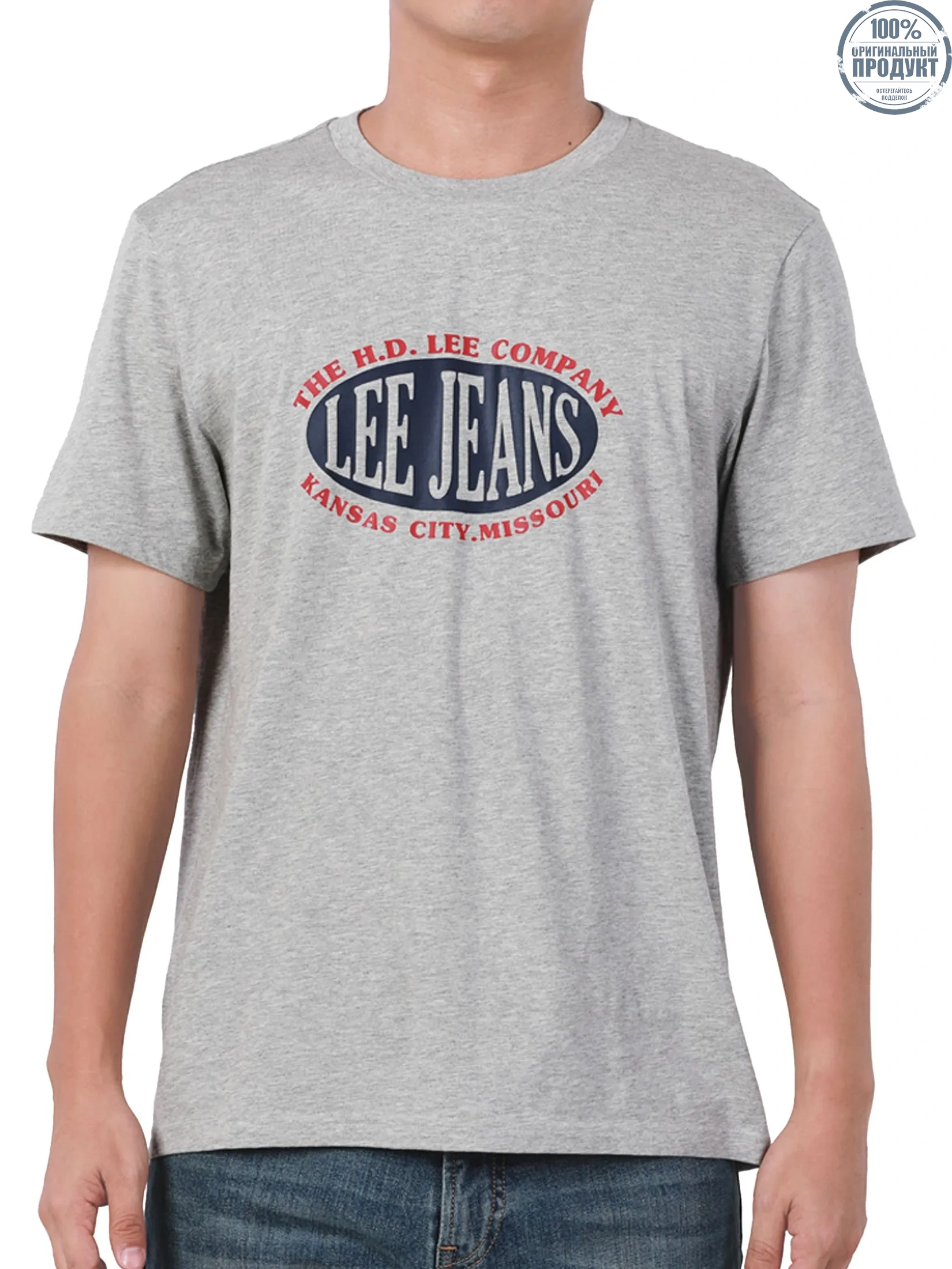 LEE Men's Tee Short Sleeve Regular Fit Grey LEE Men's Tee Short Sleeve Regular Fit Grey