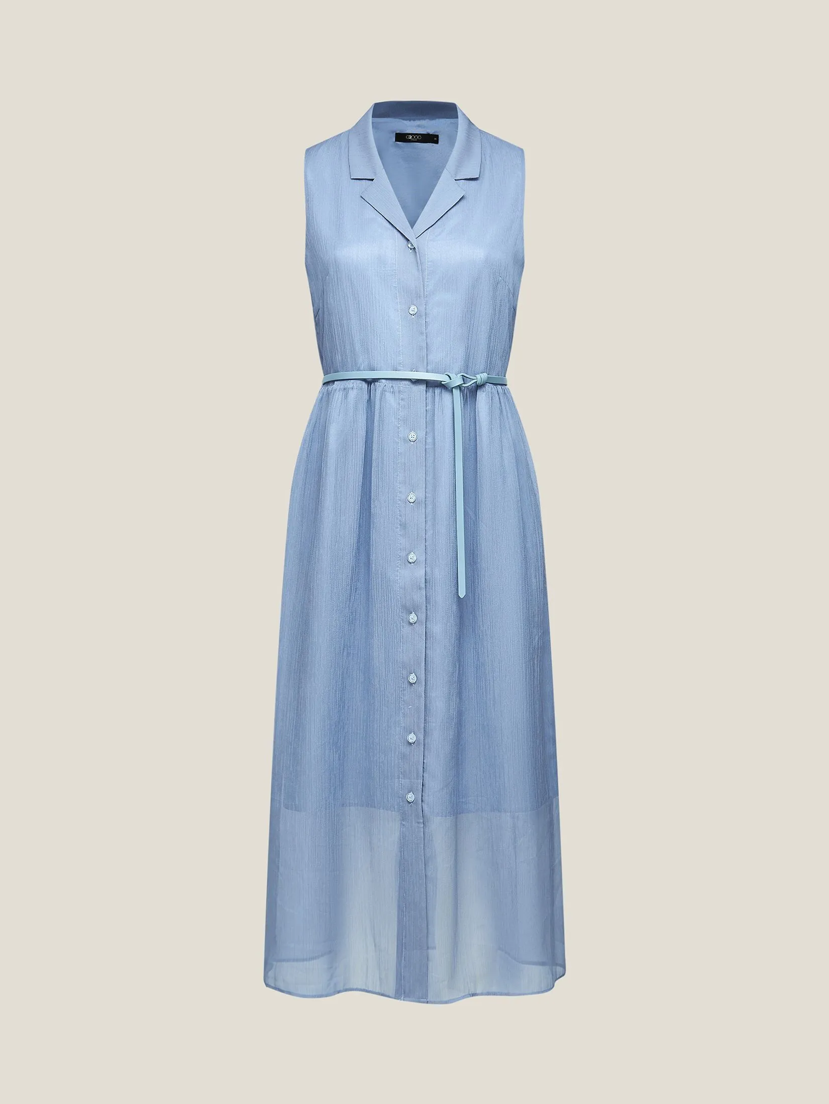 G2000 Women Clothing Sheer Stripe Maxi Dress  Fit & Flare Shape - Blue G2000 Women Clothing Sheer Stripe Maxi Dress  Fit & Flare Shape - Blue