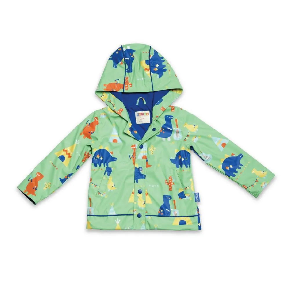 Penny Scallan Design Raincoat Dino Rock (Green) Penny Scallan Design Raincoat Dino Rock (Green)