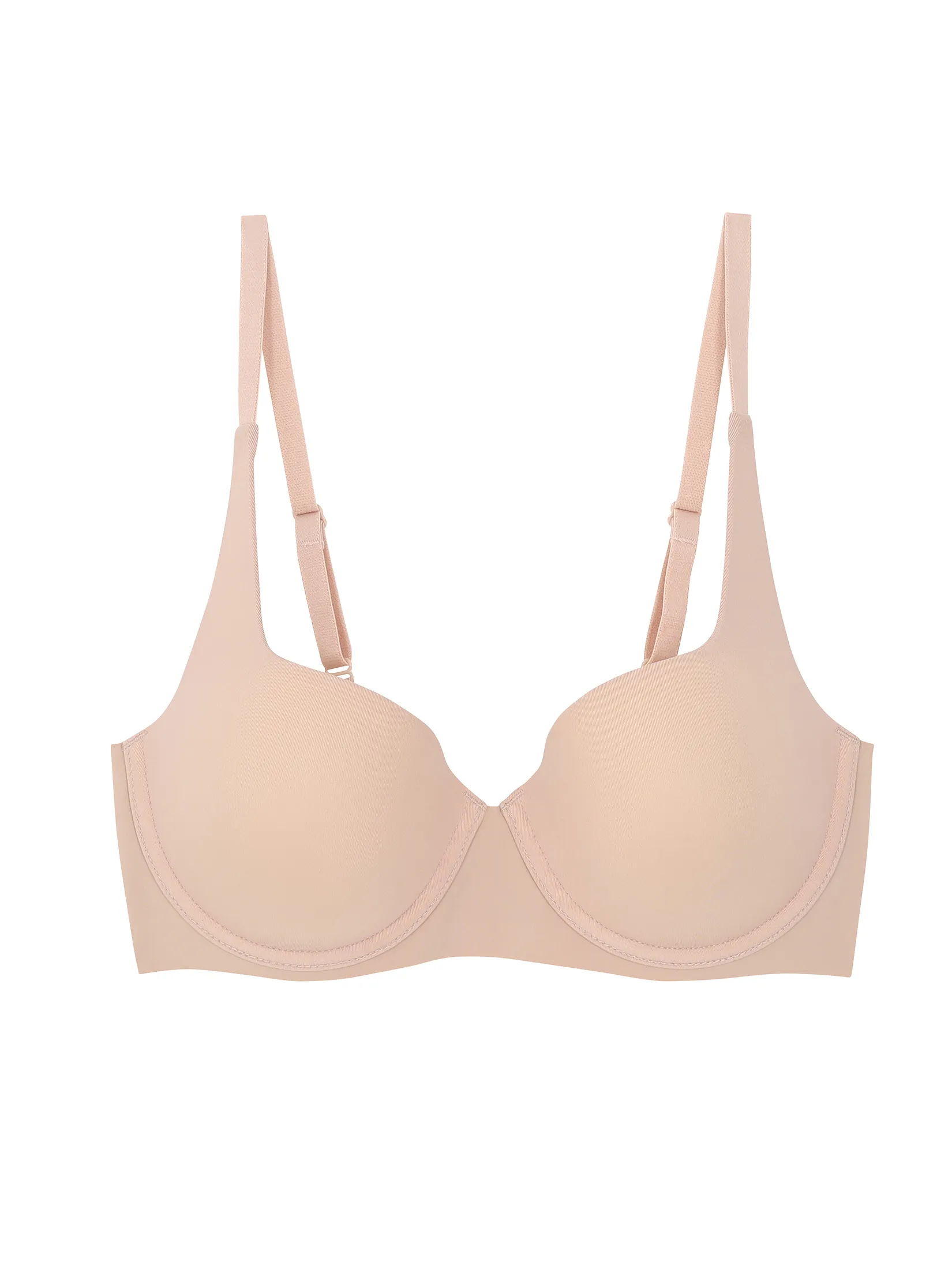 WACOAL Women Smooth Bra underwire thin padded beige WACOAL Women Smooth Bra underwire thin padded beige