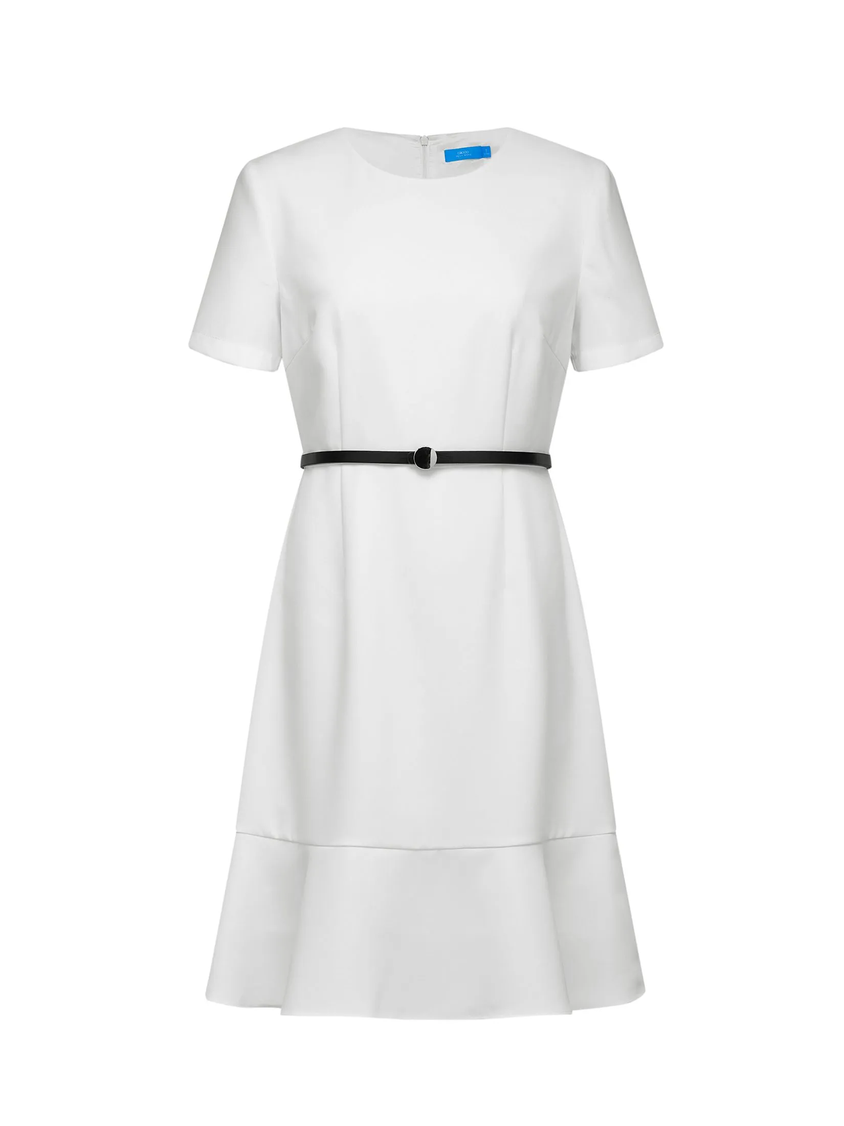 G2000 Women Clothing Crepe Mermaid Hem Dress Fit & Flare Shape - Off-White G2000 Women Clothing Crepe Mermaid Hem Dress Fit & Flare Shape - Off-White