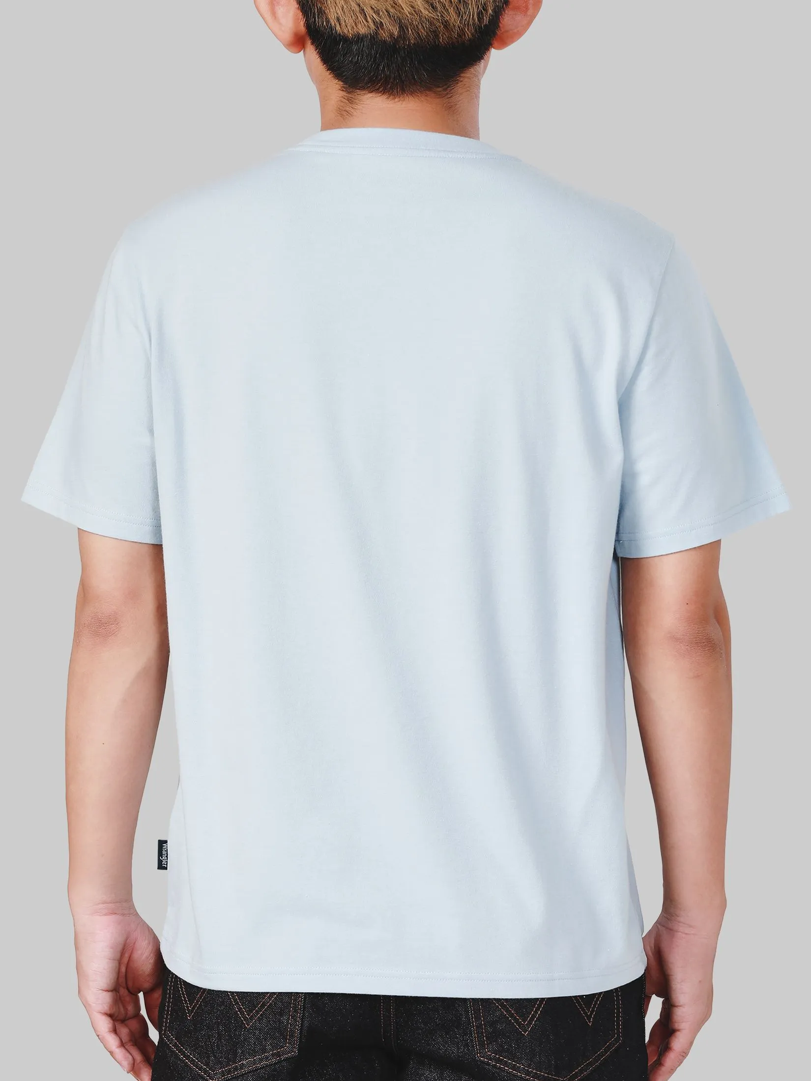 WRANGLER Men's Tee Short Sleeve Regular Fit Blue WRANGLER Men's Tee Short Sleeve Regular Fit Blue