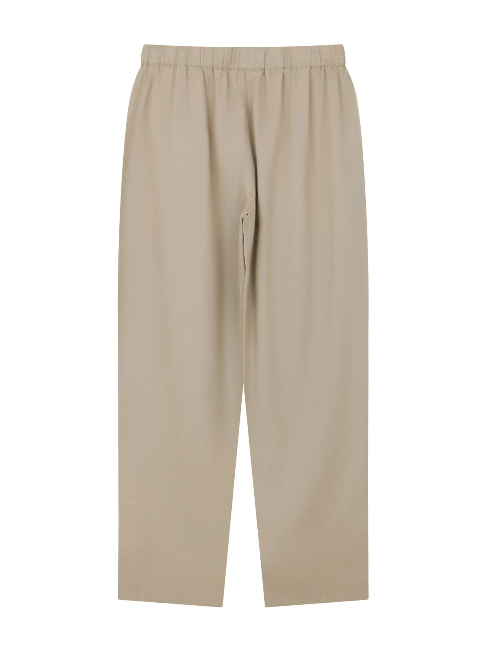 GIORDANO Women's Regular Taper Linen Pants Khaki GIORDANO Women's Regular Taper Linen Pants Khaki