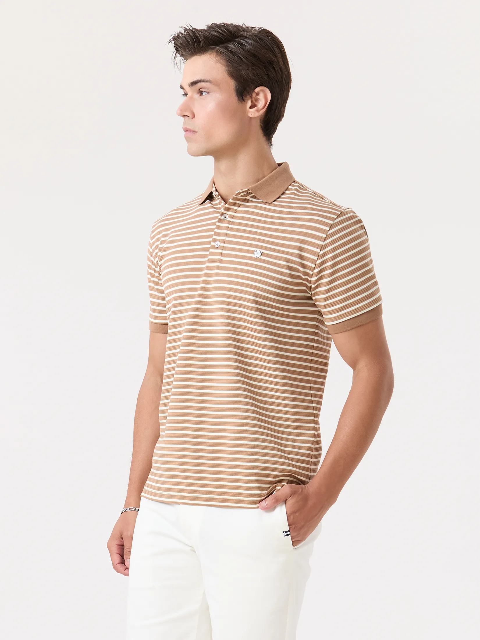 LTD New Gen Polo Shirt Man Khaki LTD New Gen Polo Shirt Man Khaki