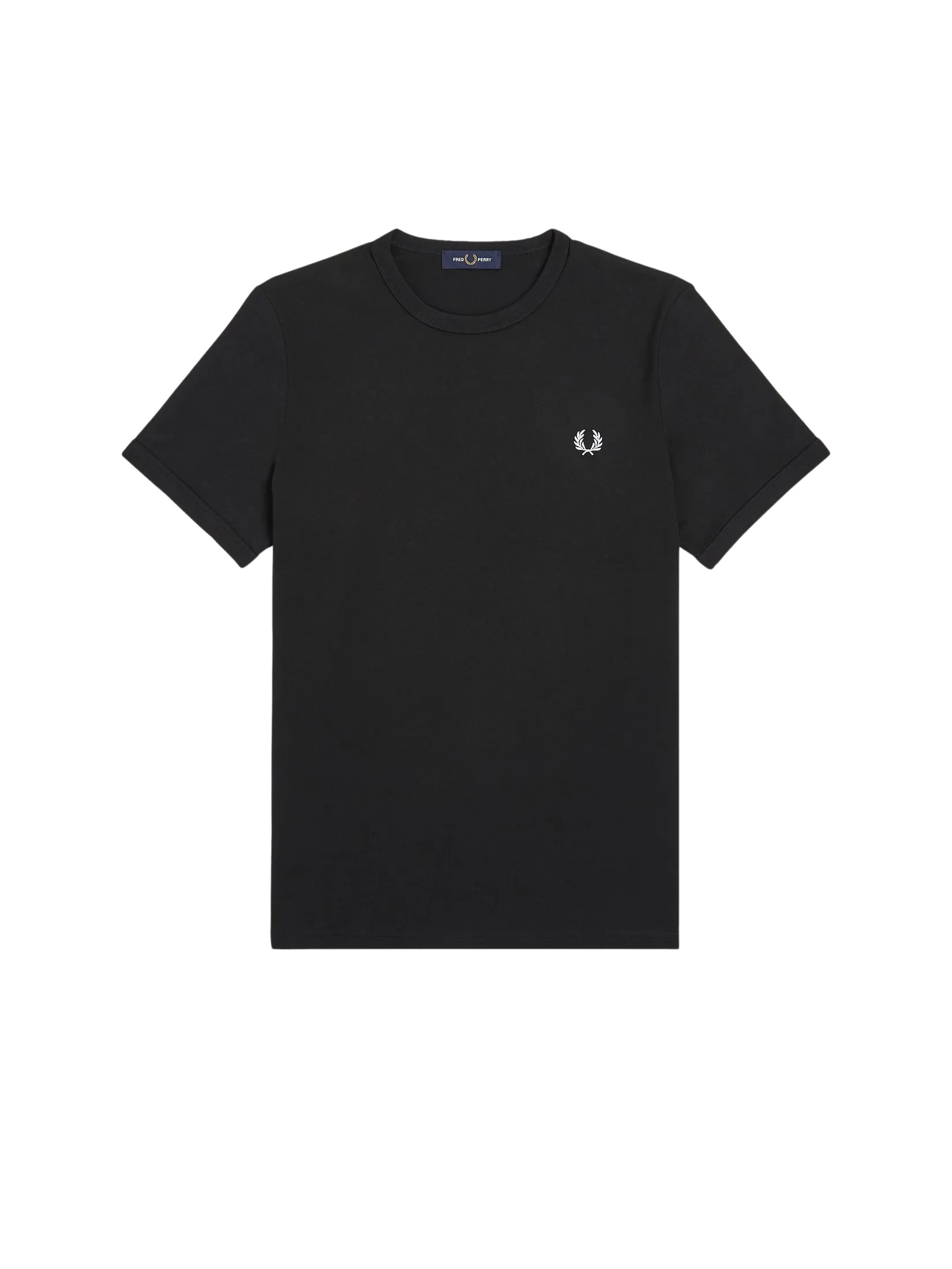 Fred Perry Men RINGER T-SHIRT Black Fred Perry Men RINGER T-SHIRT Black
