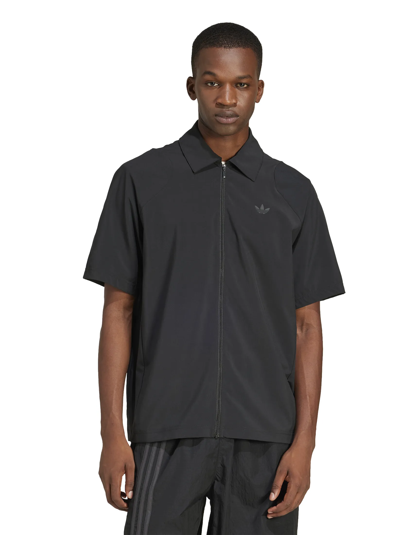 ADIDAS Men Shirt Fashion Cutline Black ADIDAS Men Shirt Fashion Cutline Black