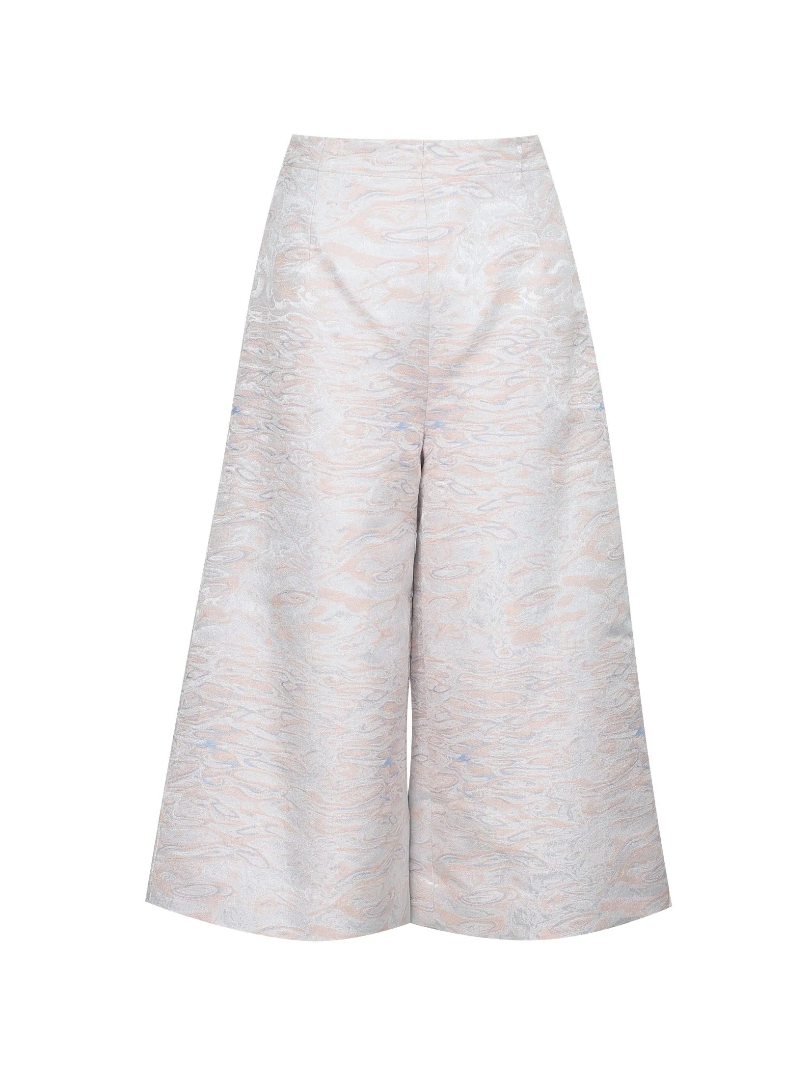Shaka Woman Pants Jacquard Culottes Grey Shaka Woman Pants Jacquard Culottes Grey