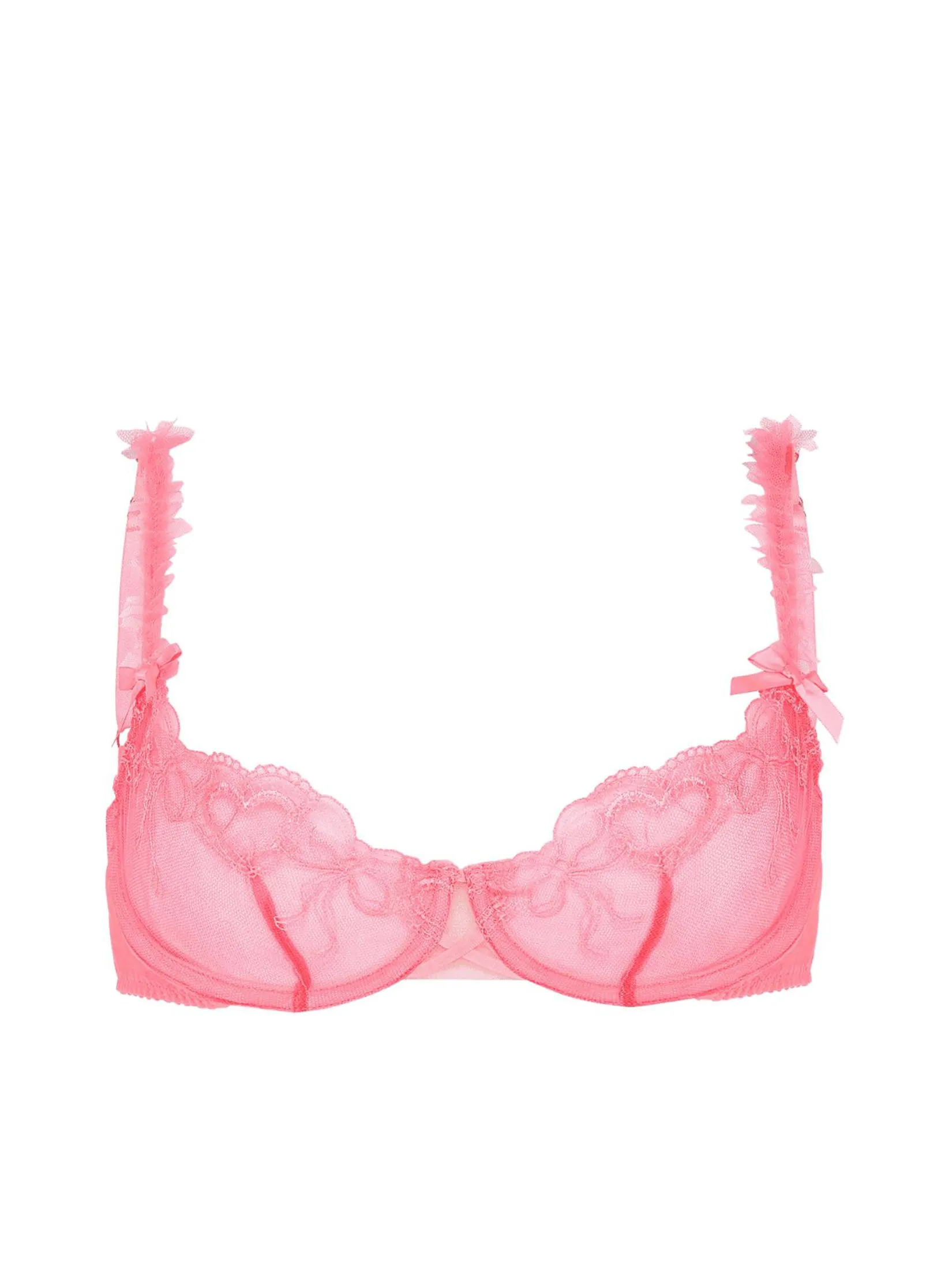 AGENT PROVOCATEUR Women Bra Mimie Demi Cup Underwired Pink AGENT PROVOCATEUR Women Bra Mimie Demi Cup Underwired Pink