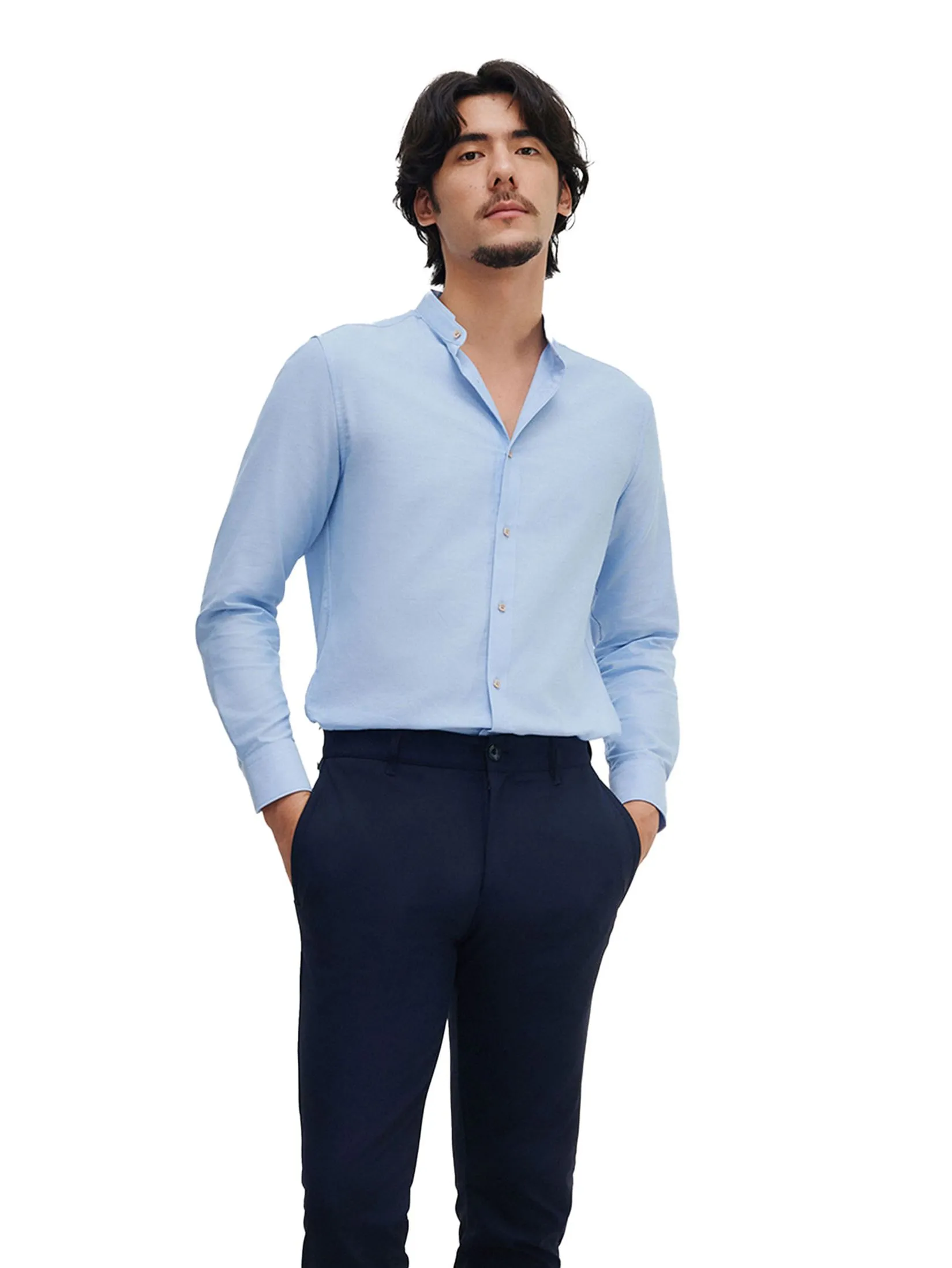 G2000 Men Clothing Wrinkle Free Cotton Smart Fit Casual Shirt  Smart Fit - Blue