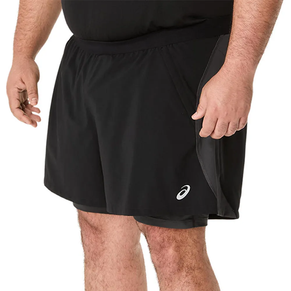ASICS Road 2N1 5In Men Running Shorts Black - AS206AP030EHTH ASICS Road 2N1 5In Men Running Shorts Black - AS206AP030EHTH