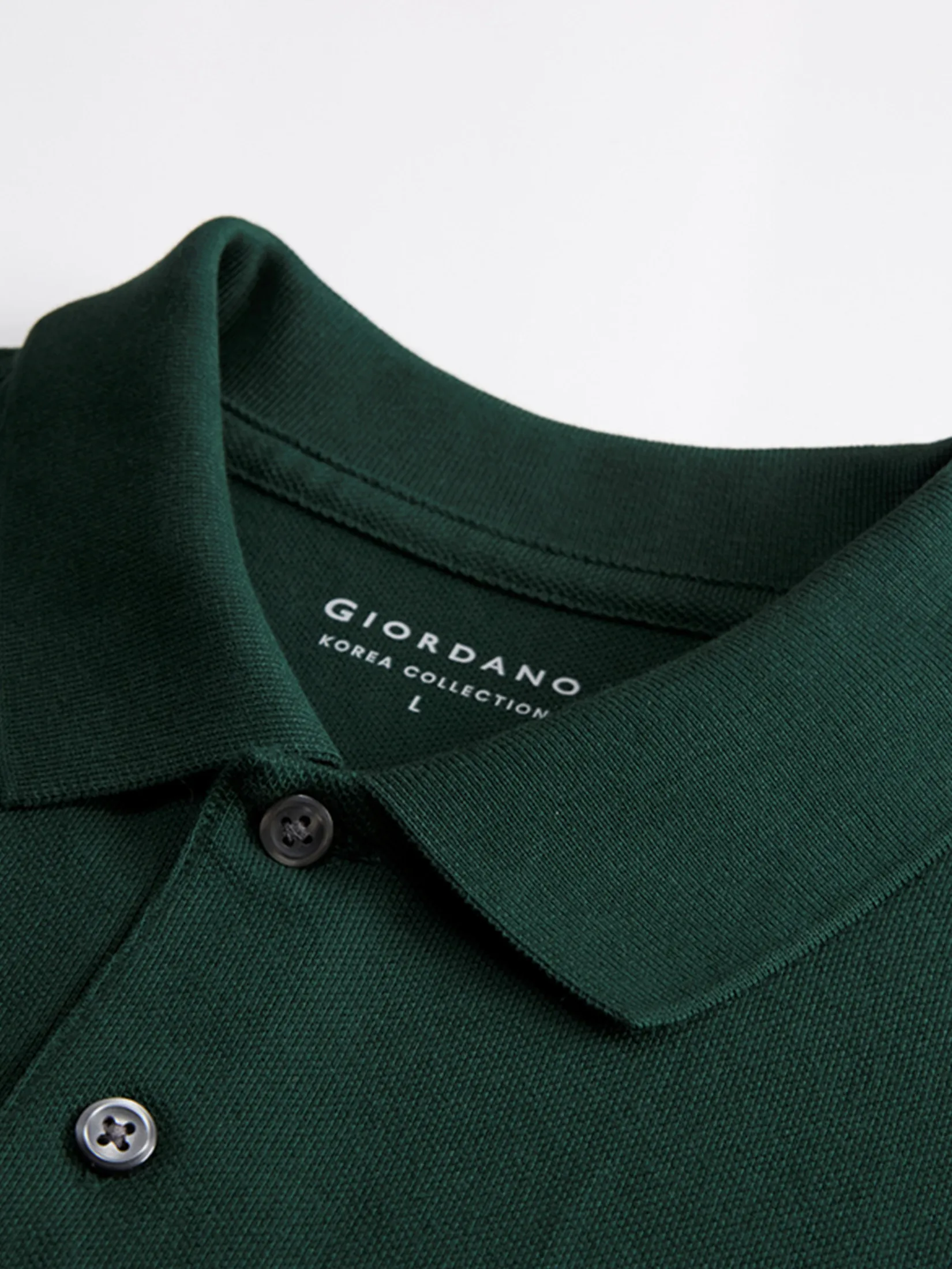 GIORDANO Men s Online Exclusive Pique Polo Shirt (Korea) Dark Green GIORDANO Men s Online Exclusive Pique Polo Shirt (Korea) Dark Green