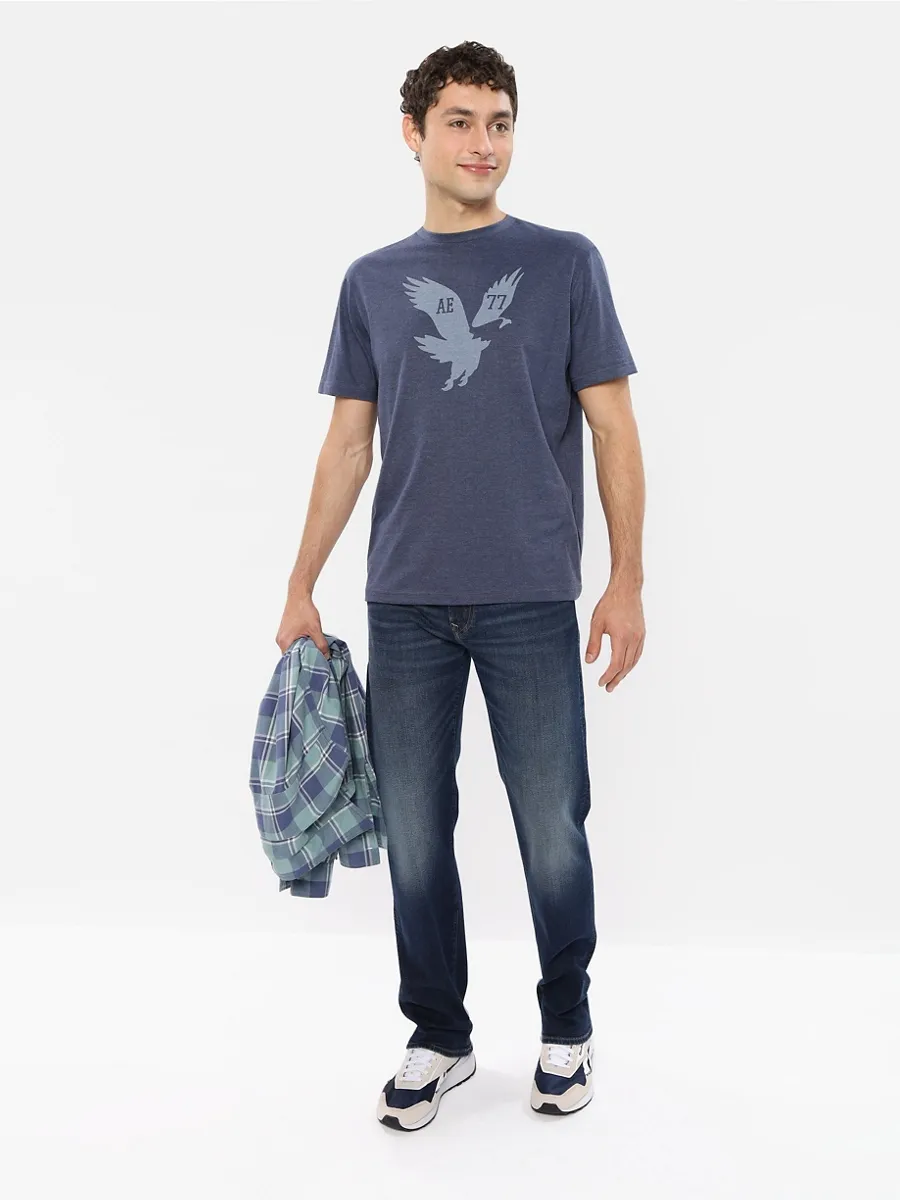 American Eagle MEN INTL EXCLUSIVE DARK CLEAN ORIGINAL STRAIGHT 445 INDIGO WATERS