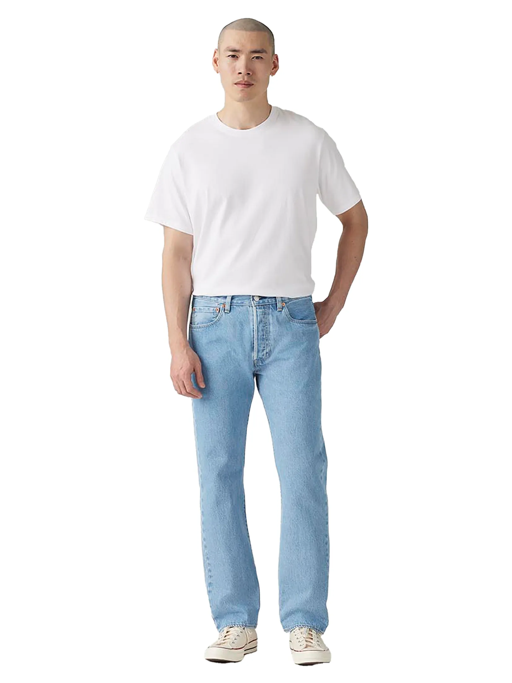 LEVI'S Men's 501 Original Jeans Light Wash LEVI'S Men's 501 Original Jeans Light Wash