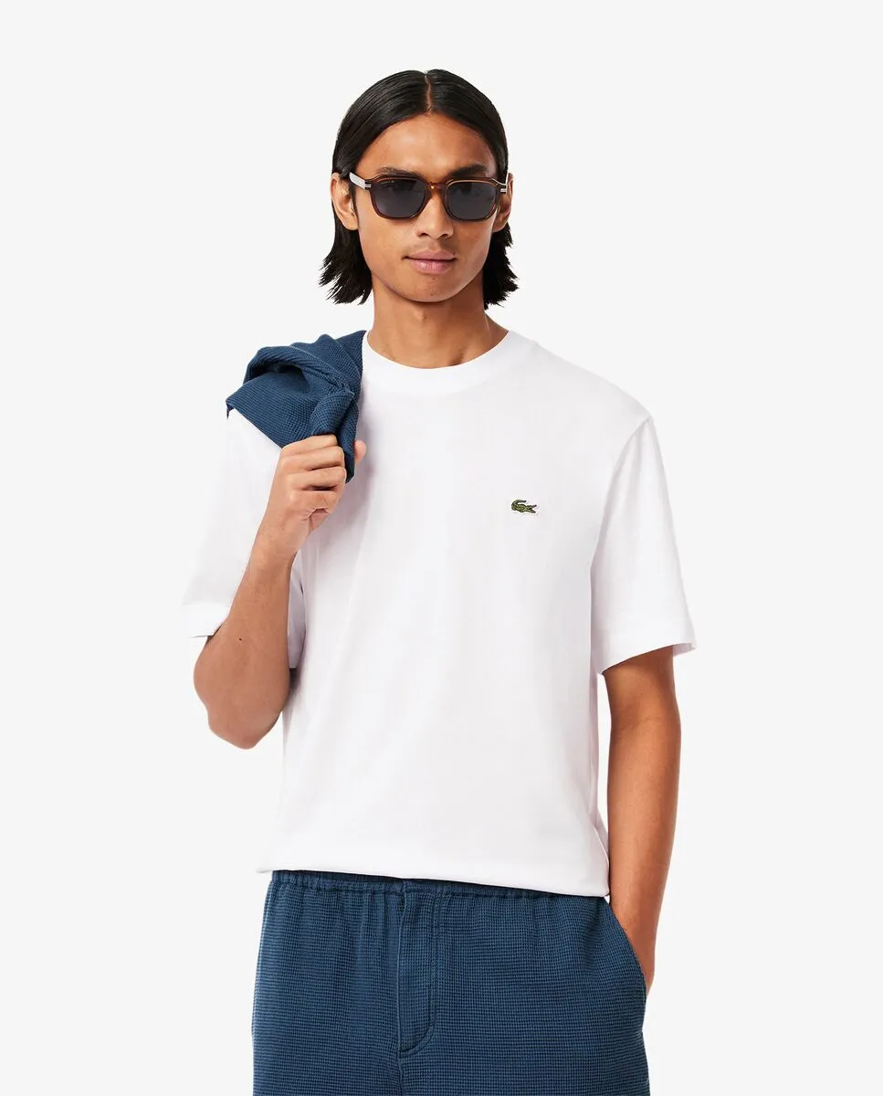 LACOSTE Cotton T-Shirt White LACOSTE Cotton T-Shirt White