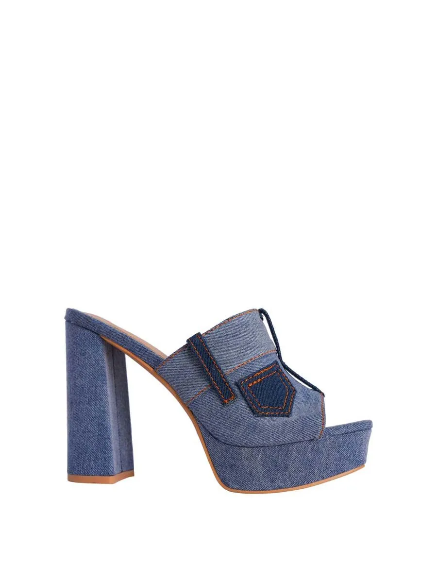 VILLAINS SF MERMUDA Sandal High Heel BLUE VILLAINS SF MERMUDA Sandal High Heel BLUE