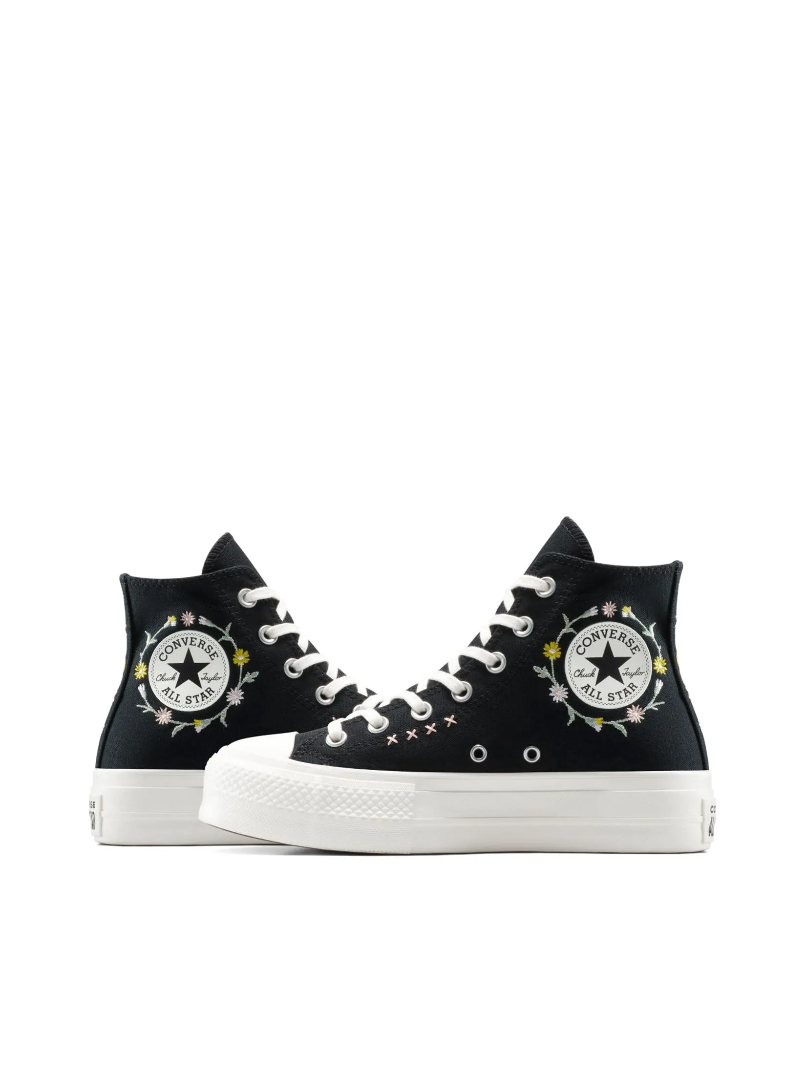 CONVERSE Women Sneakers CTAS Lift Joyful Florals Hi Black CONVERSE Women Sneakers CTAS Lift Joyful Florals Hi Black