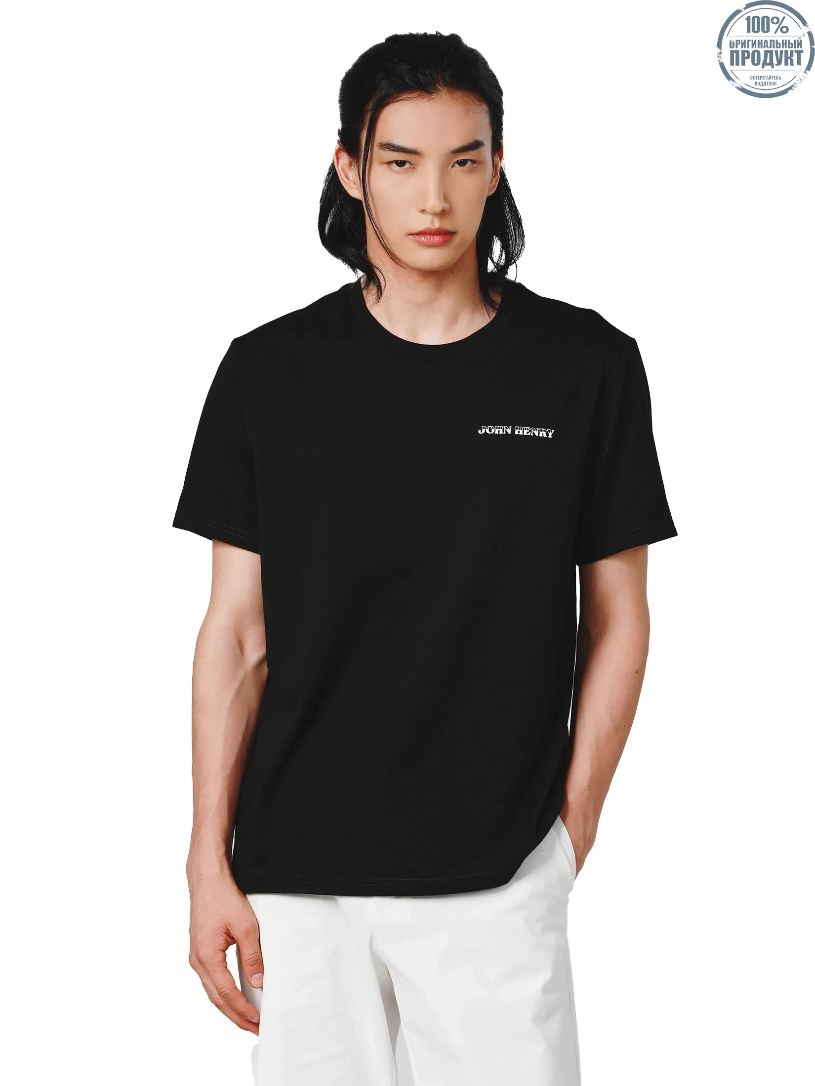 JOHN HENRY Men's T-Shirts (Slim Fit) DENIM Black JOHN HENRY Men's T-Shirts (Slim Fit) DENIM Black